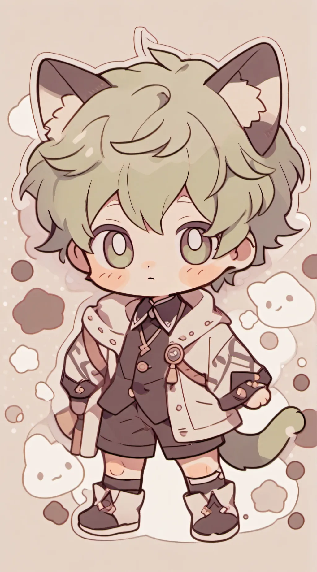 ai character: Pesto background
