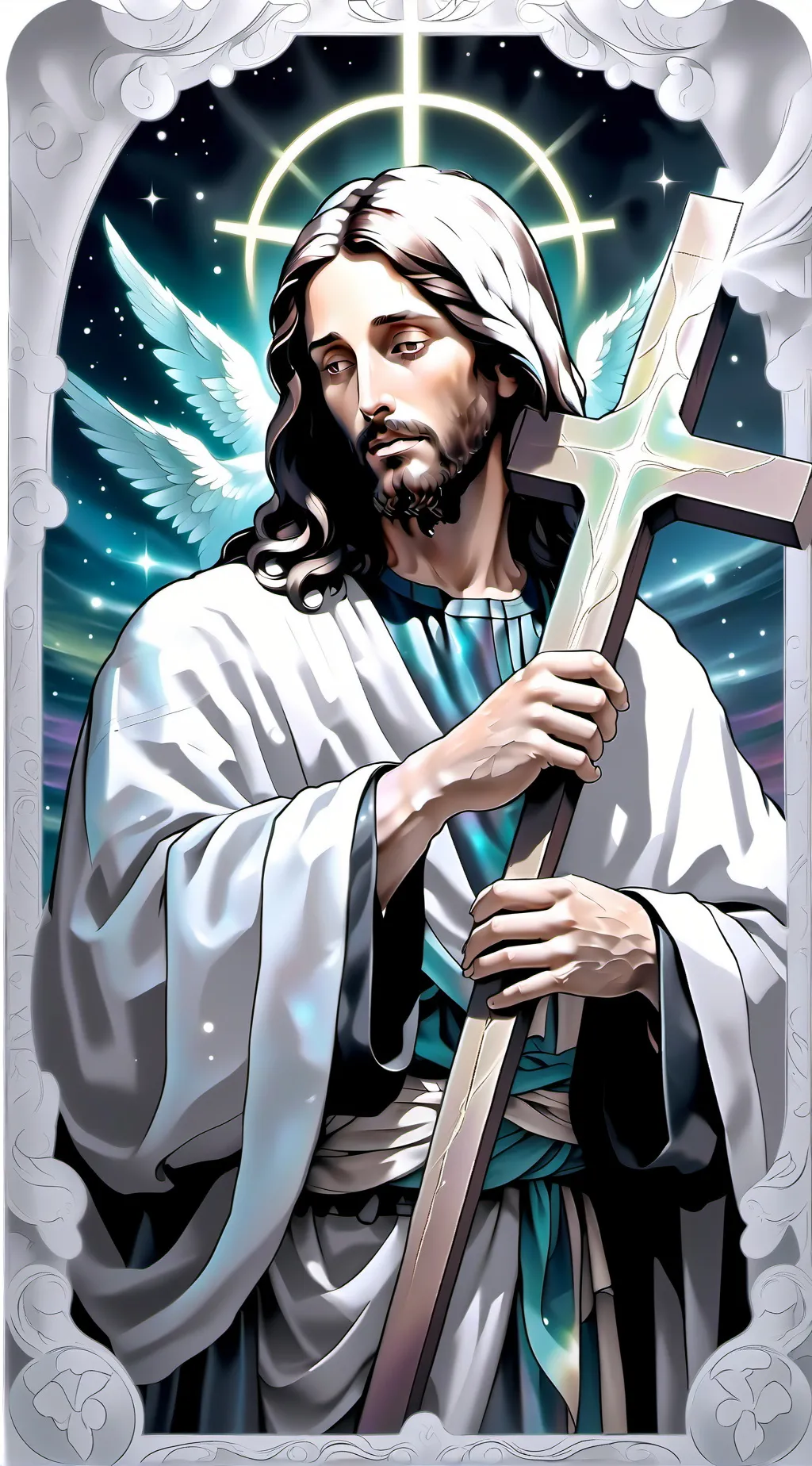 ai character: Jesus Christ 👑 background