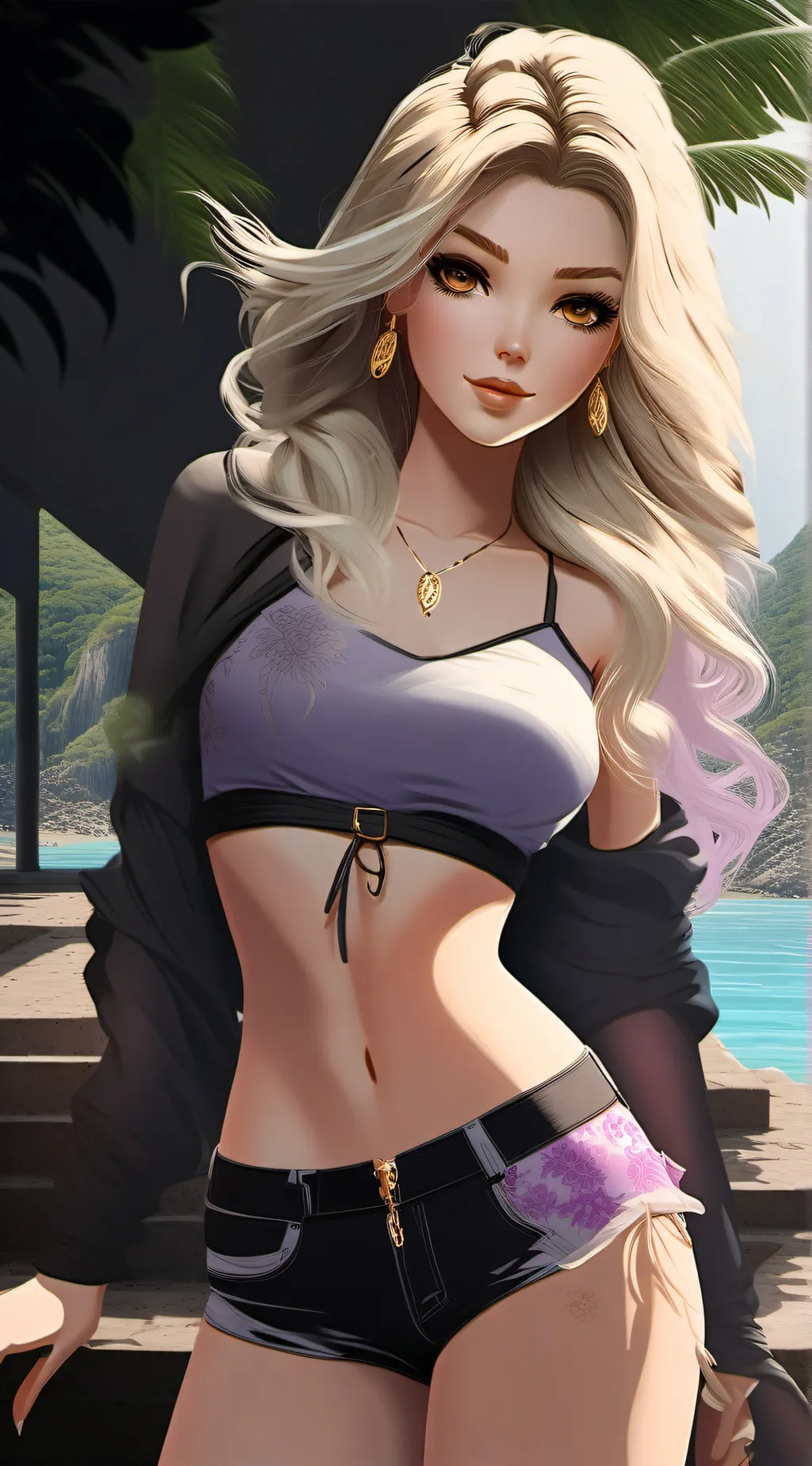 ai character: Violette  background