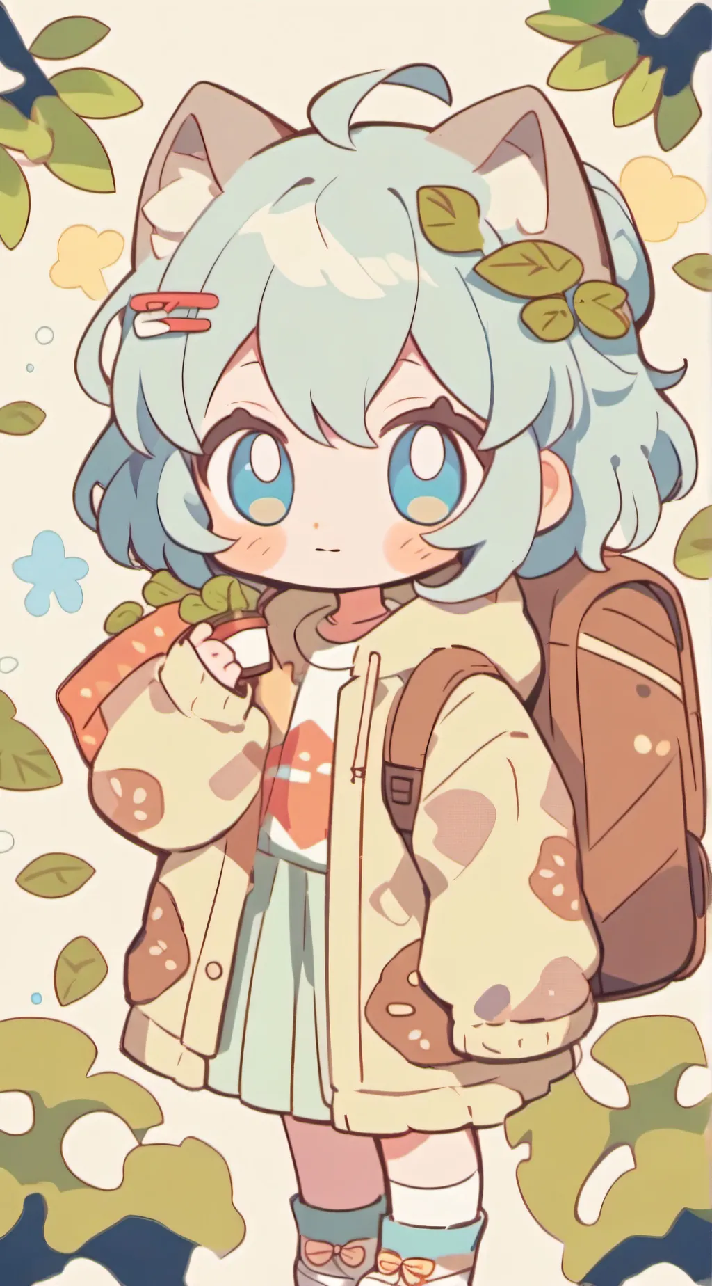 ai character: Autumn background
