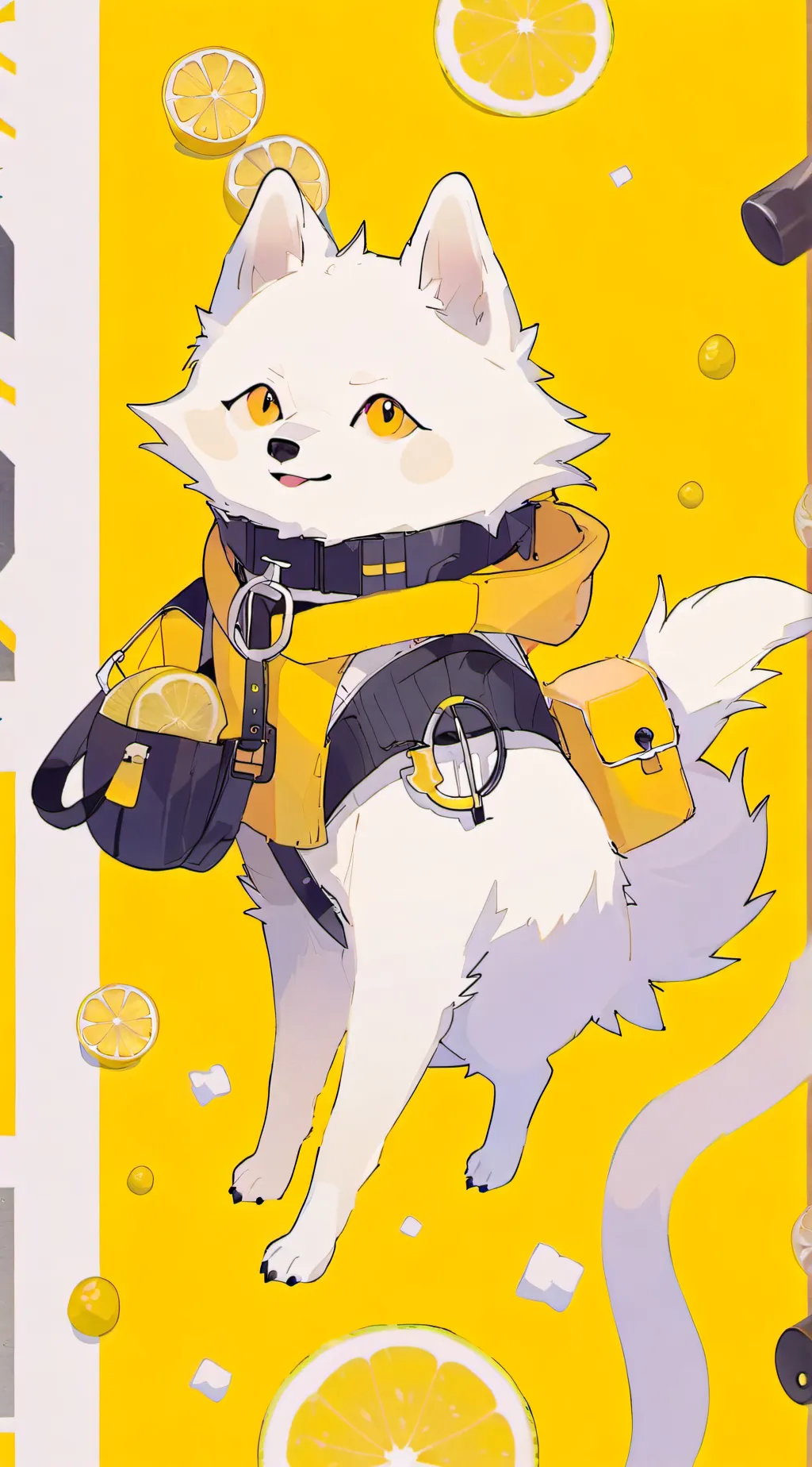 ai character: Lemon head (my OC) background