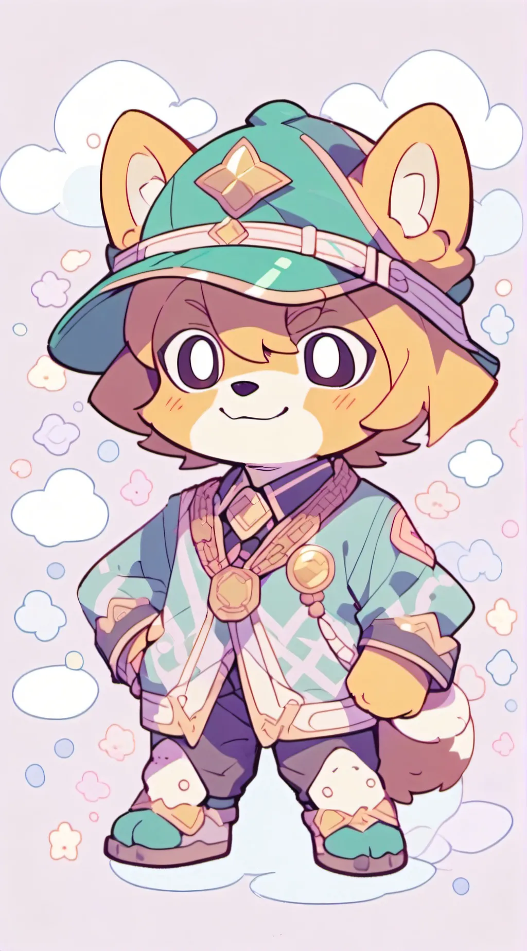 ai character: dogday background