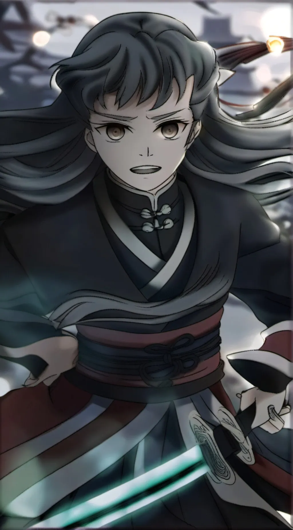 ai character: Muichiro  background