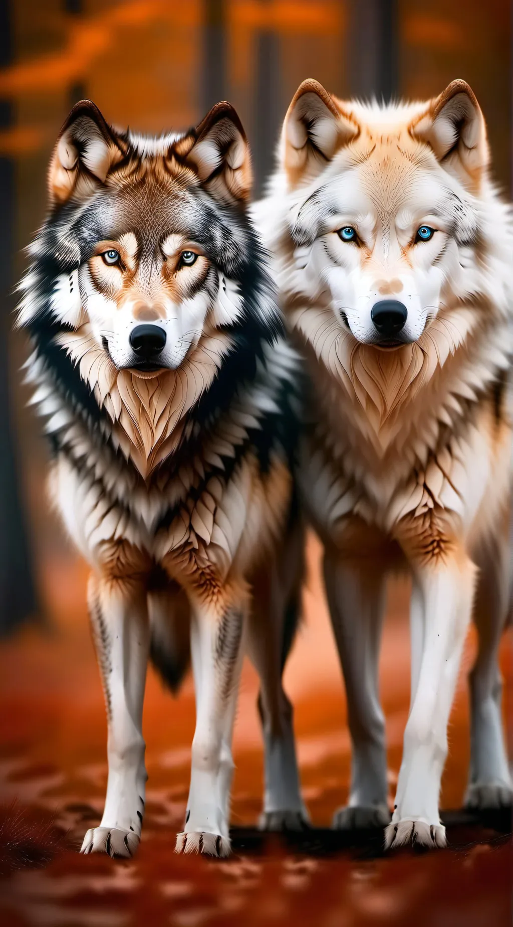 ai character: Your 2 wolf moms background