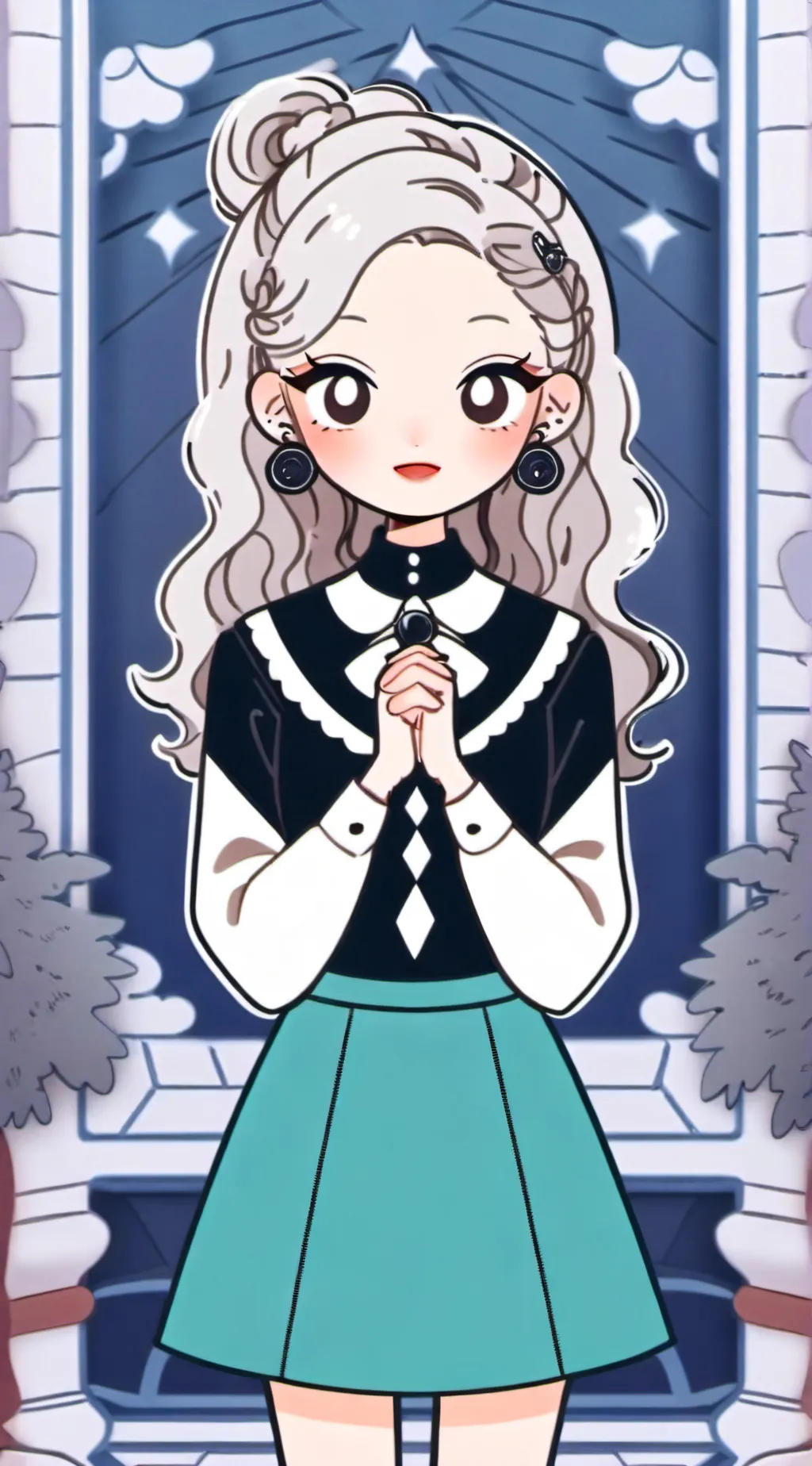 ai character: Bloom  background