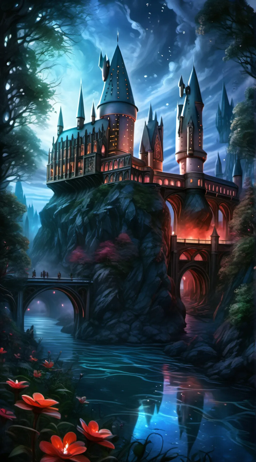 ai character: Hogwarts background