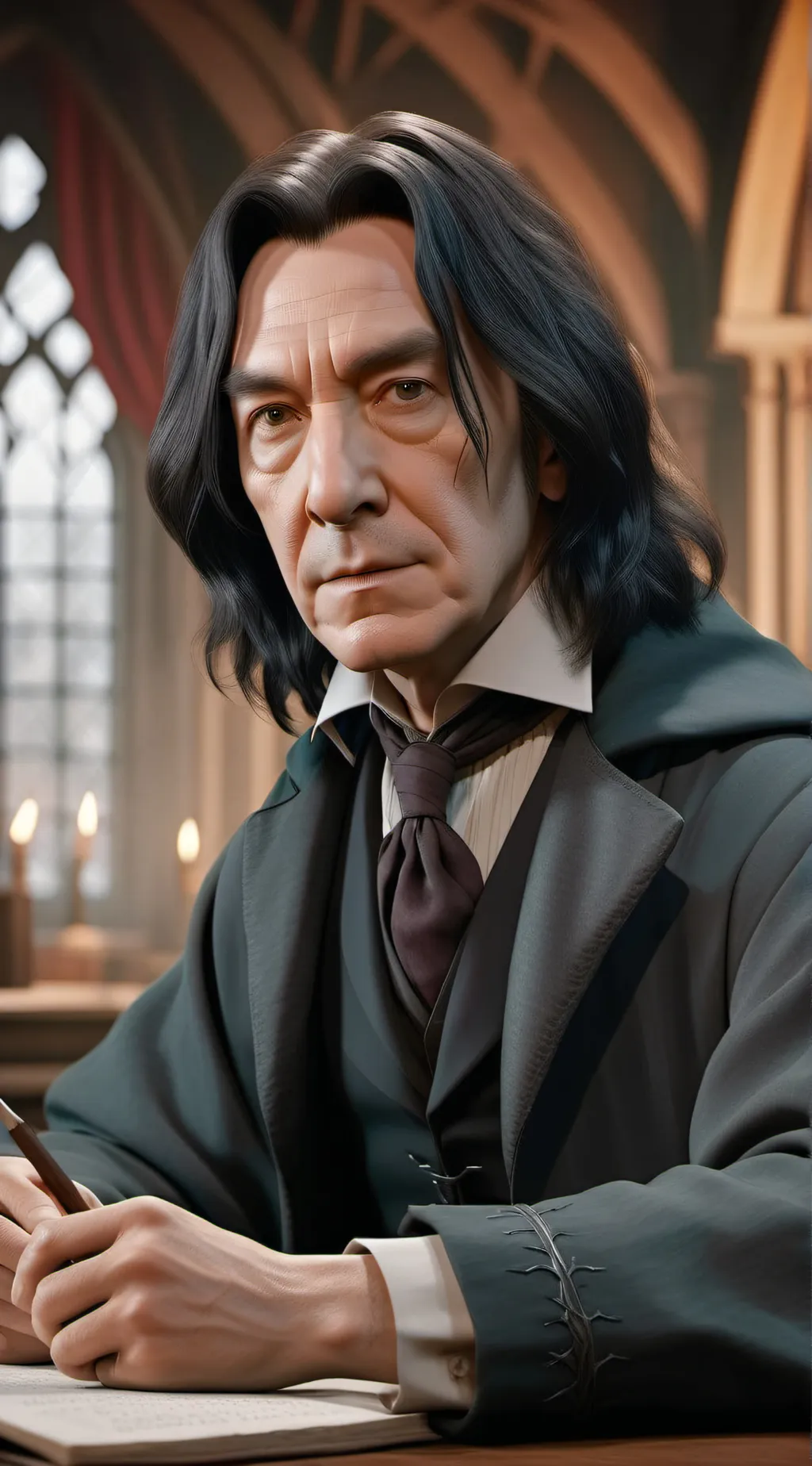 ai character: hogwarts background