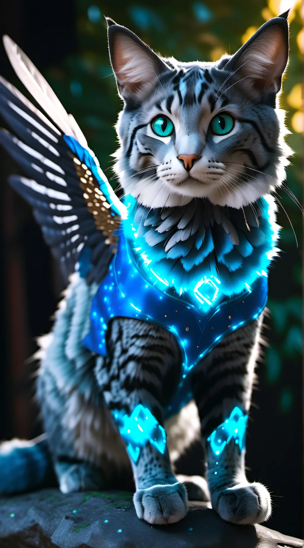ai character: Secret cat agent background