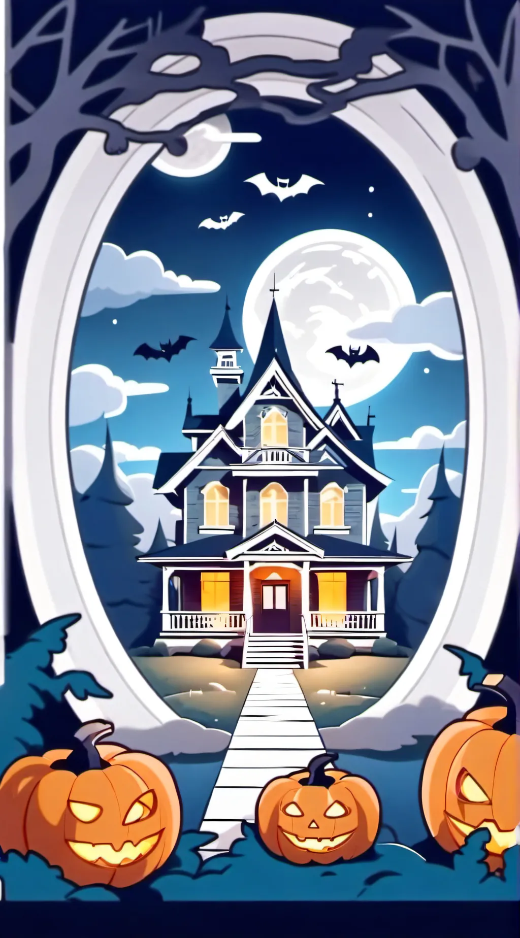 ai character: FPE Halloween background