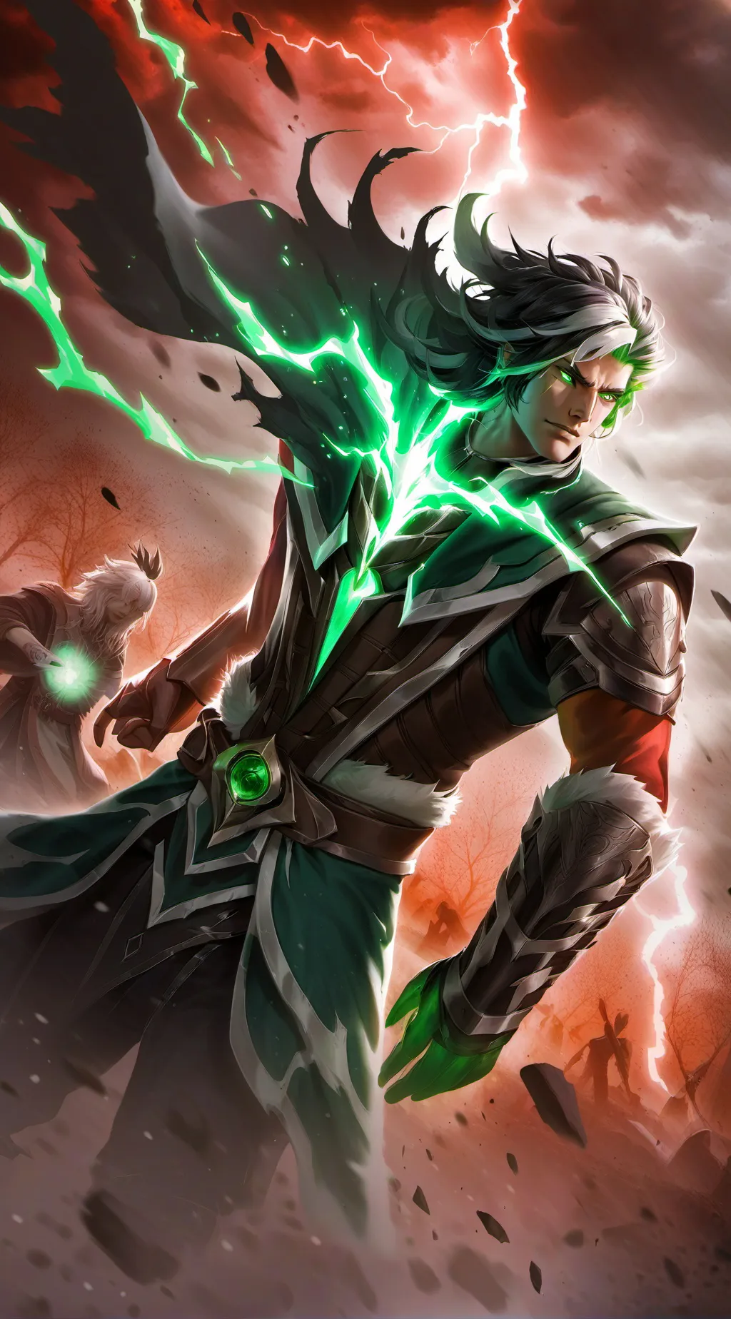 ai character: grelight background