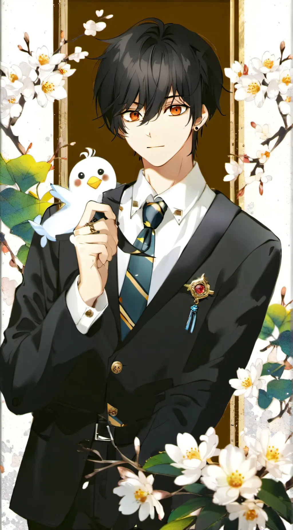ai character: 🤍Levi🤍 background