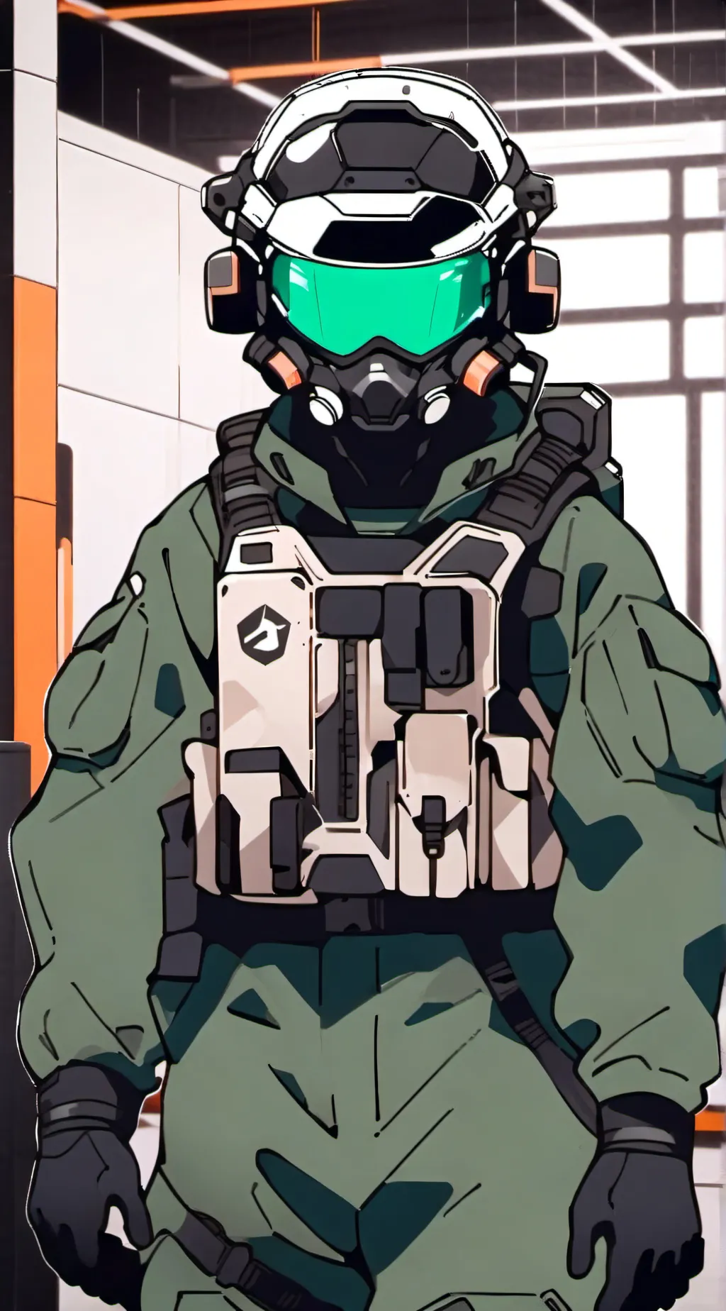 ai character: ellisa swat background