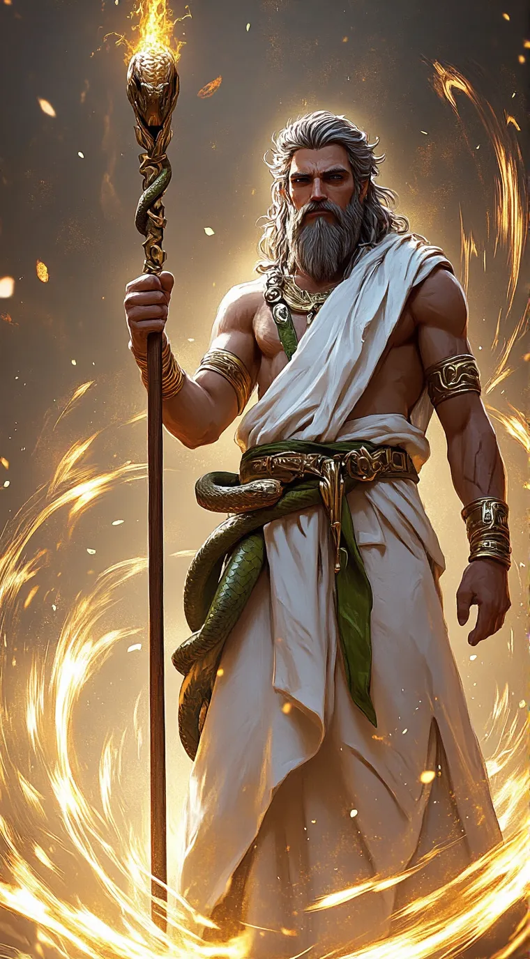 ai character: Asclepius background