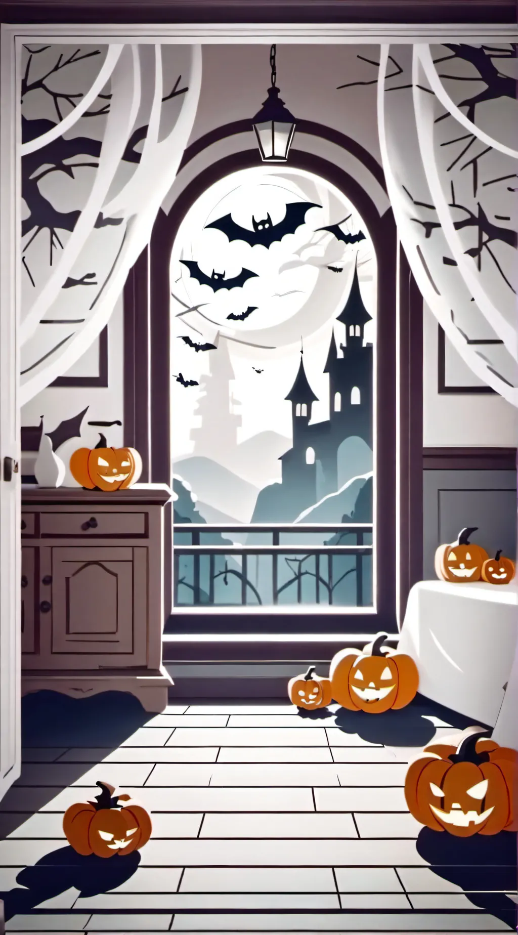 ai character: Hazbin Halloween background