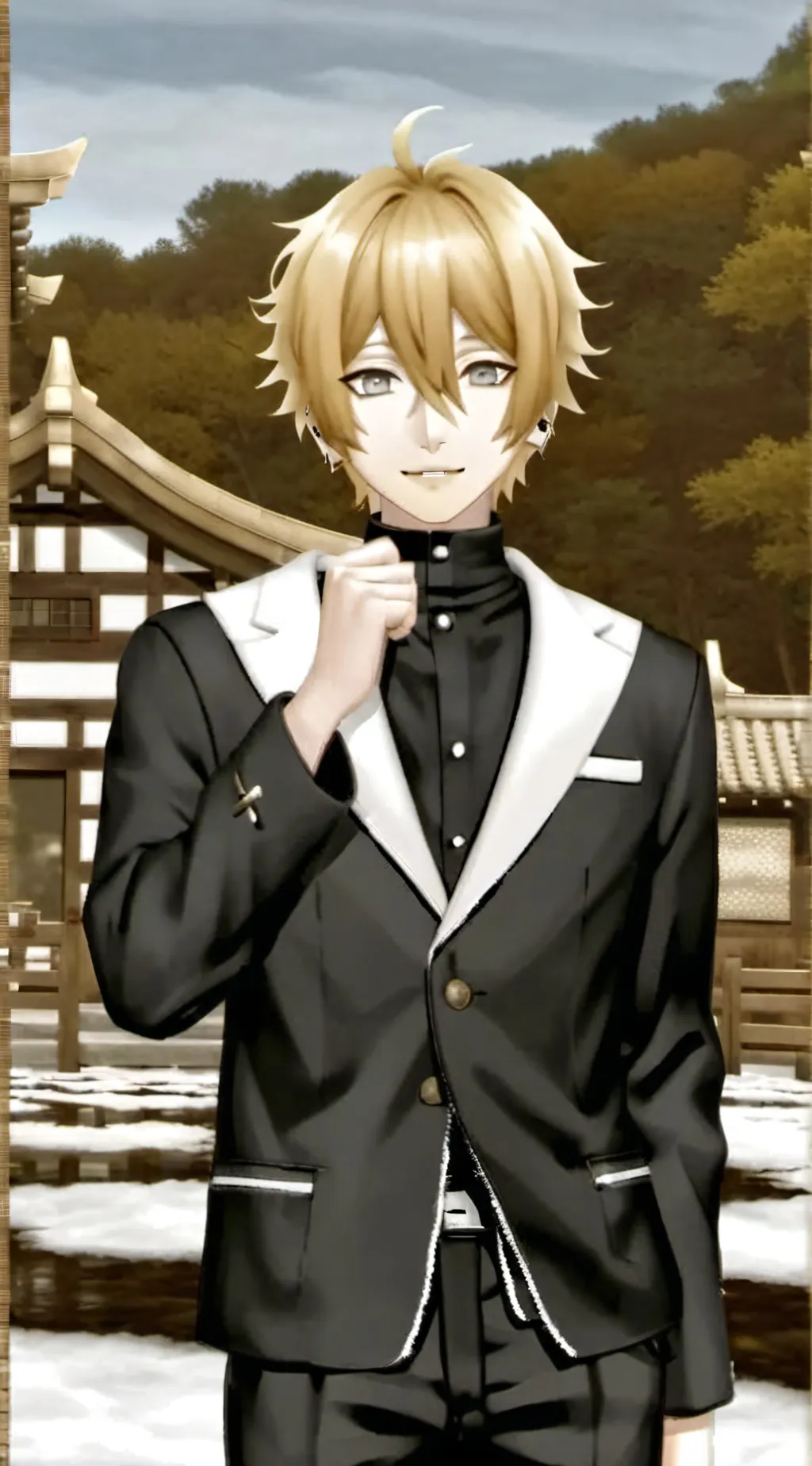 ai character: Minato Namikaze  background