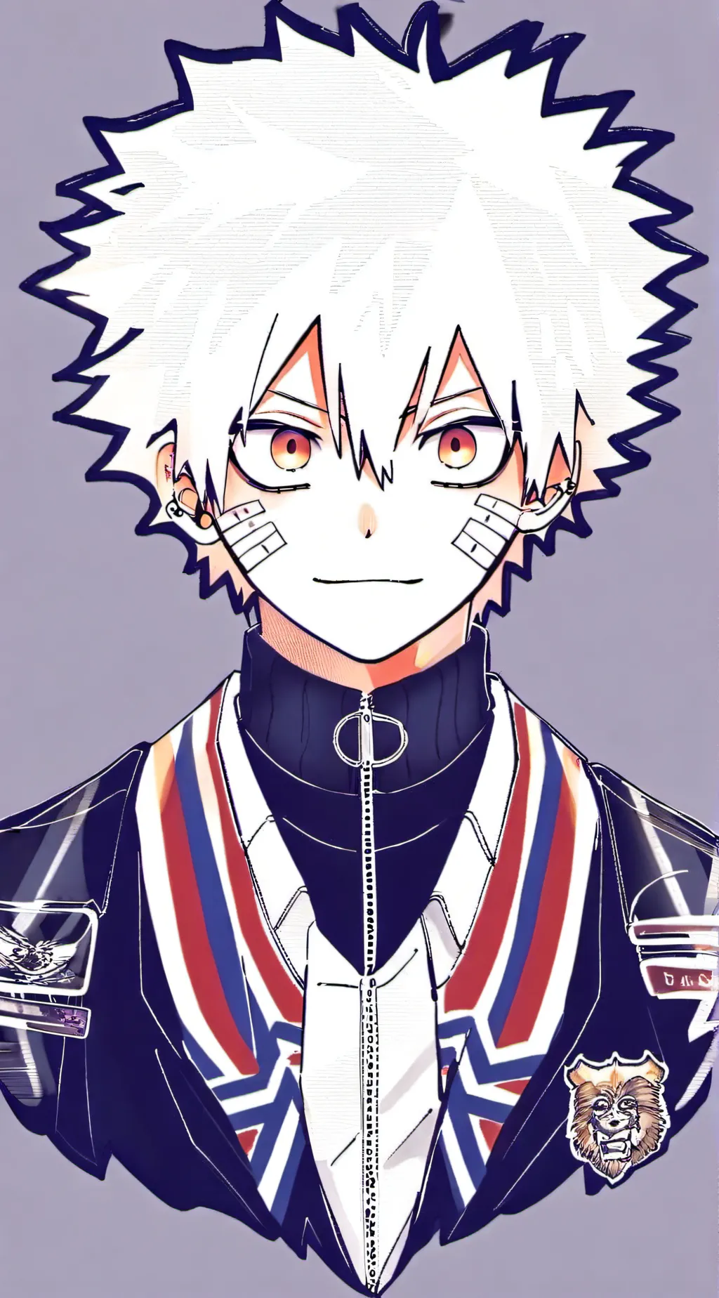 ai character: MHA VILLAN IZUKU background