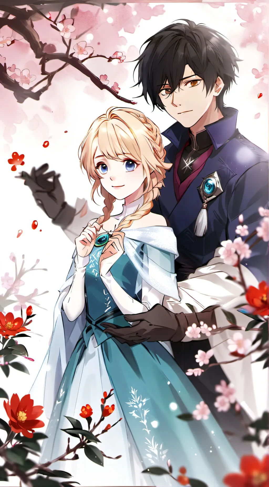 ai character: MHA x Frozen 2❄️ background