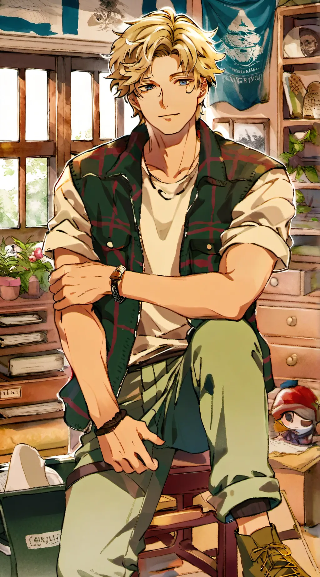 ai character: Future Me background