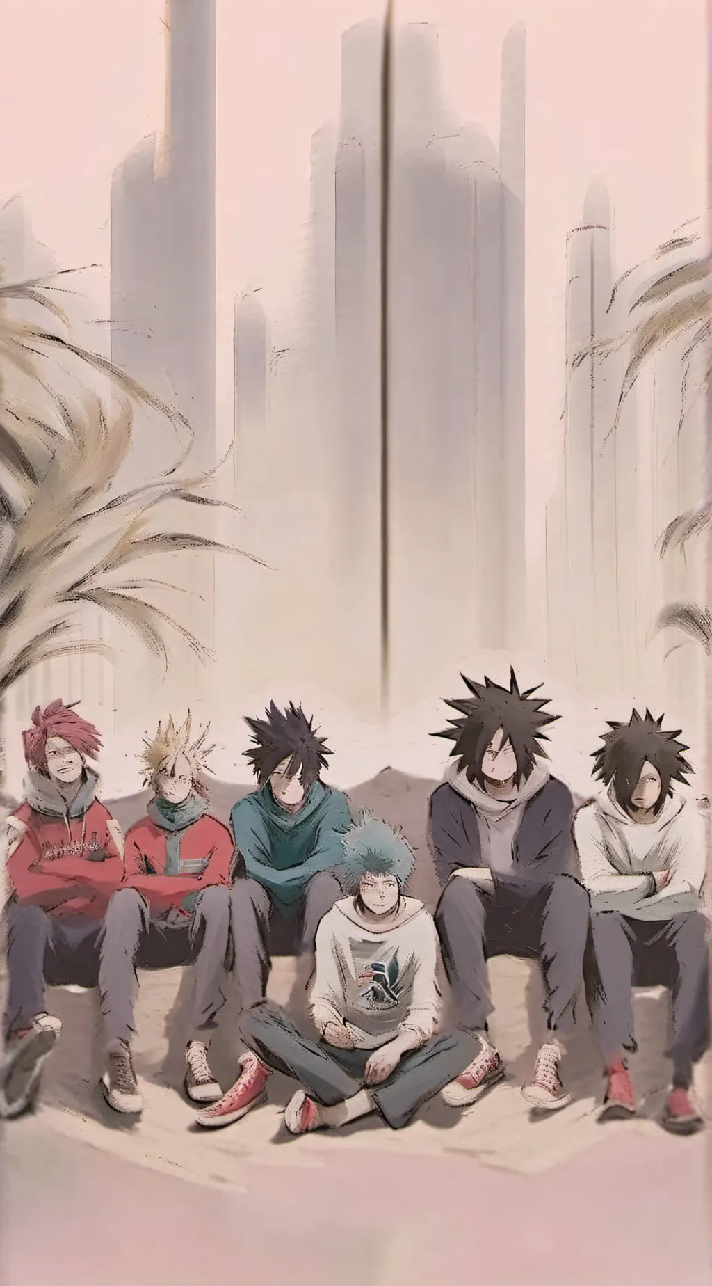 ai character: Mha sleepover  background