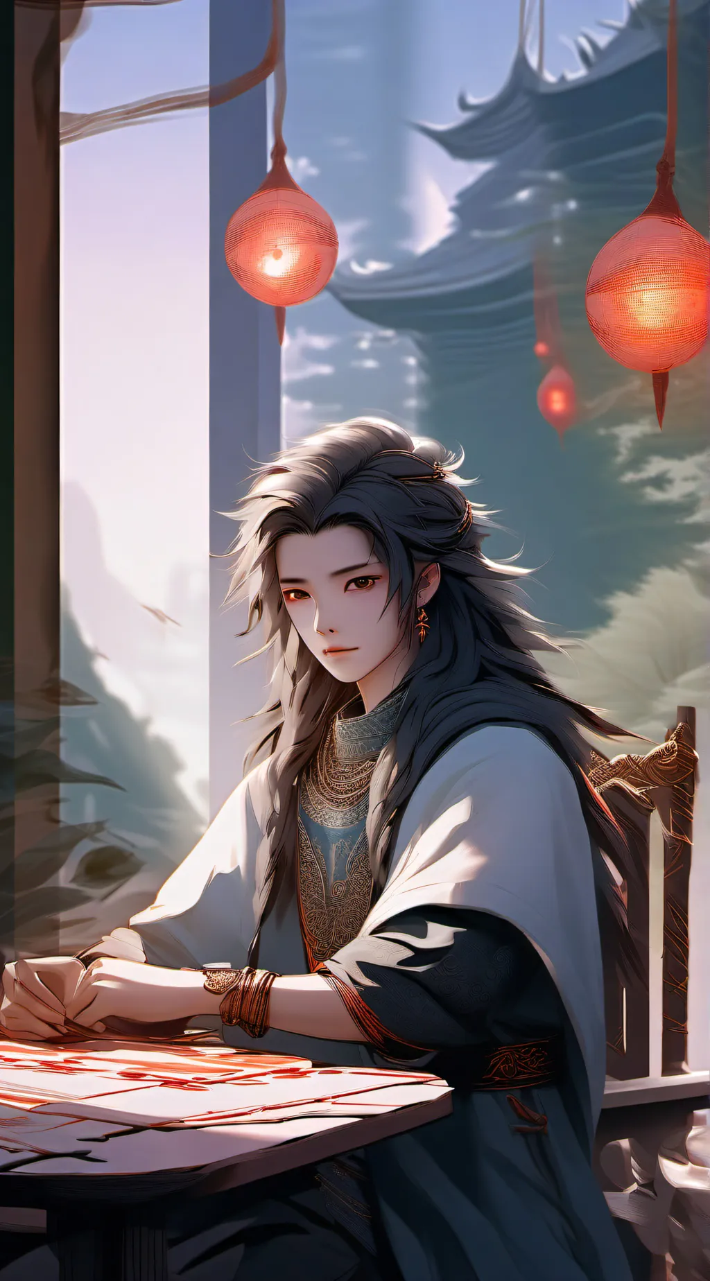 ai character: awklard background