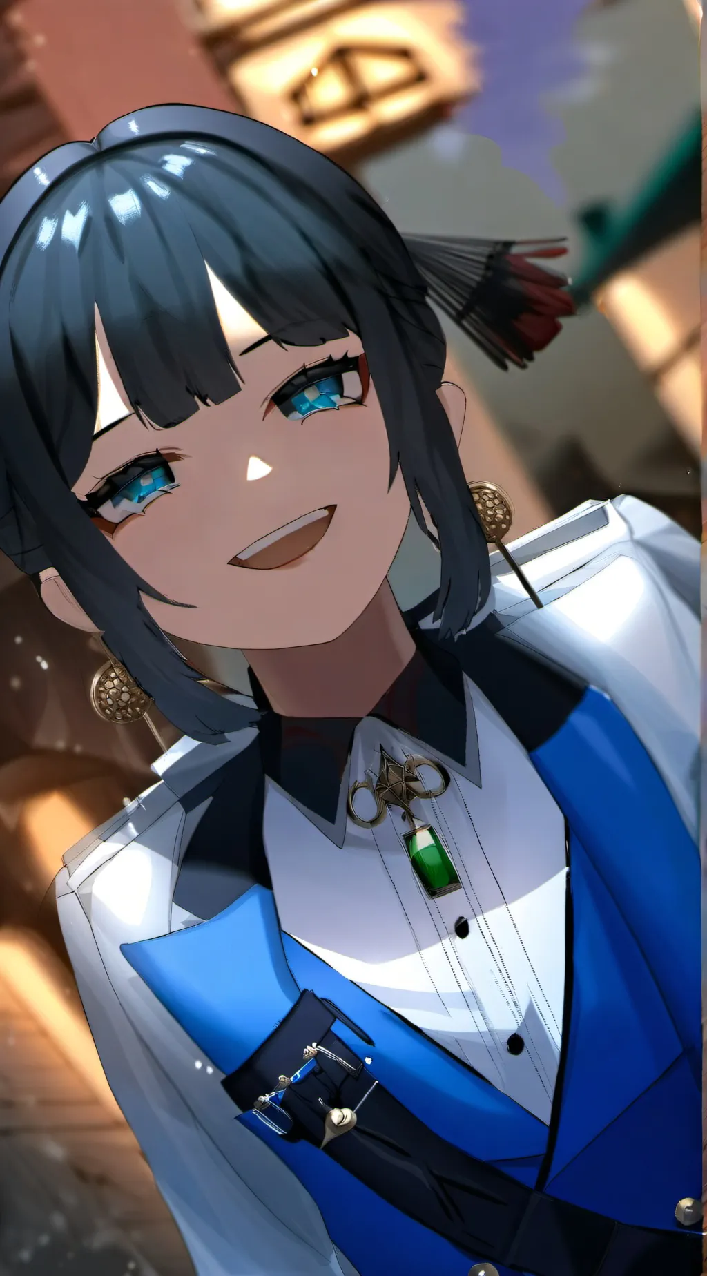 ai character: Akira  background