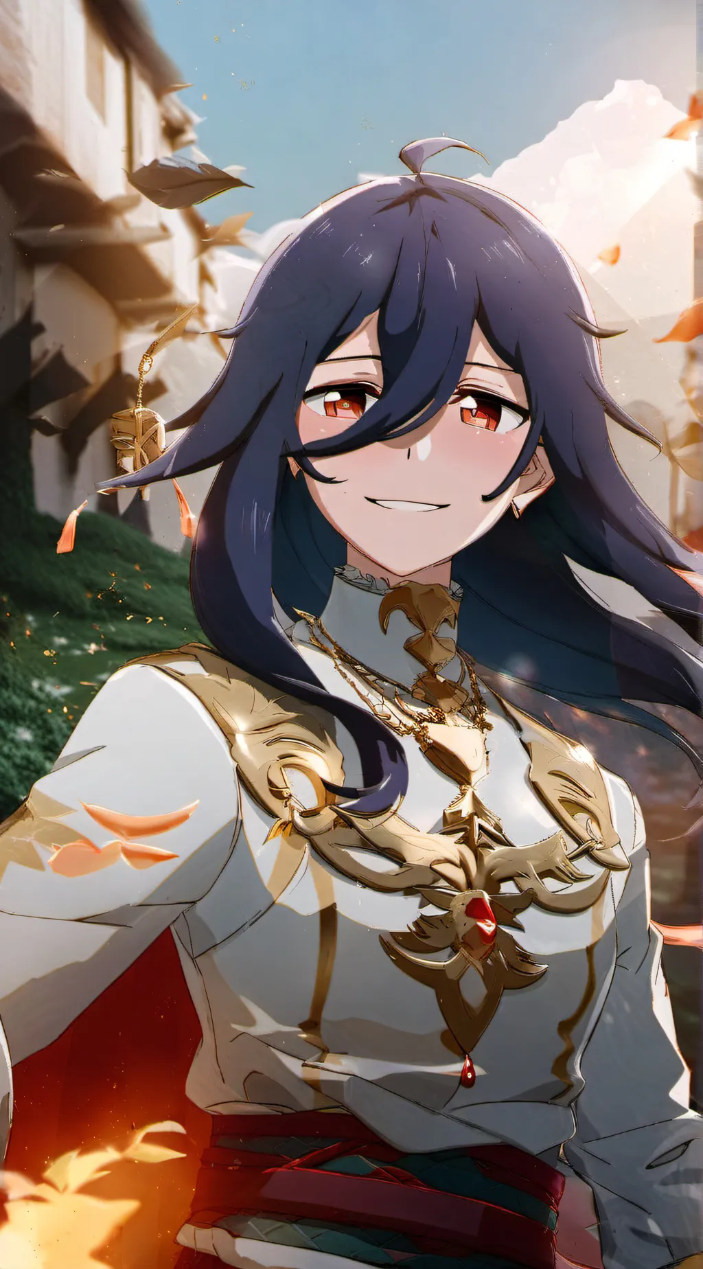 ai character: Vermeil background
