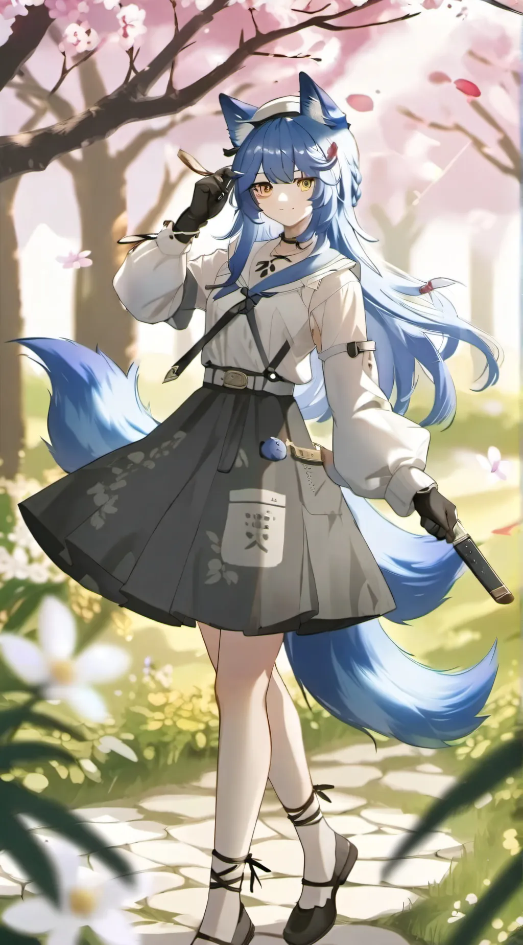 ai character: Bella The Wolf 🔪 background