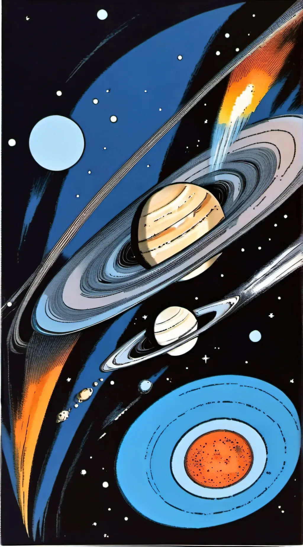 ai character: Solar system background