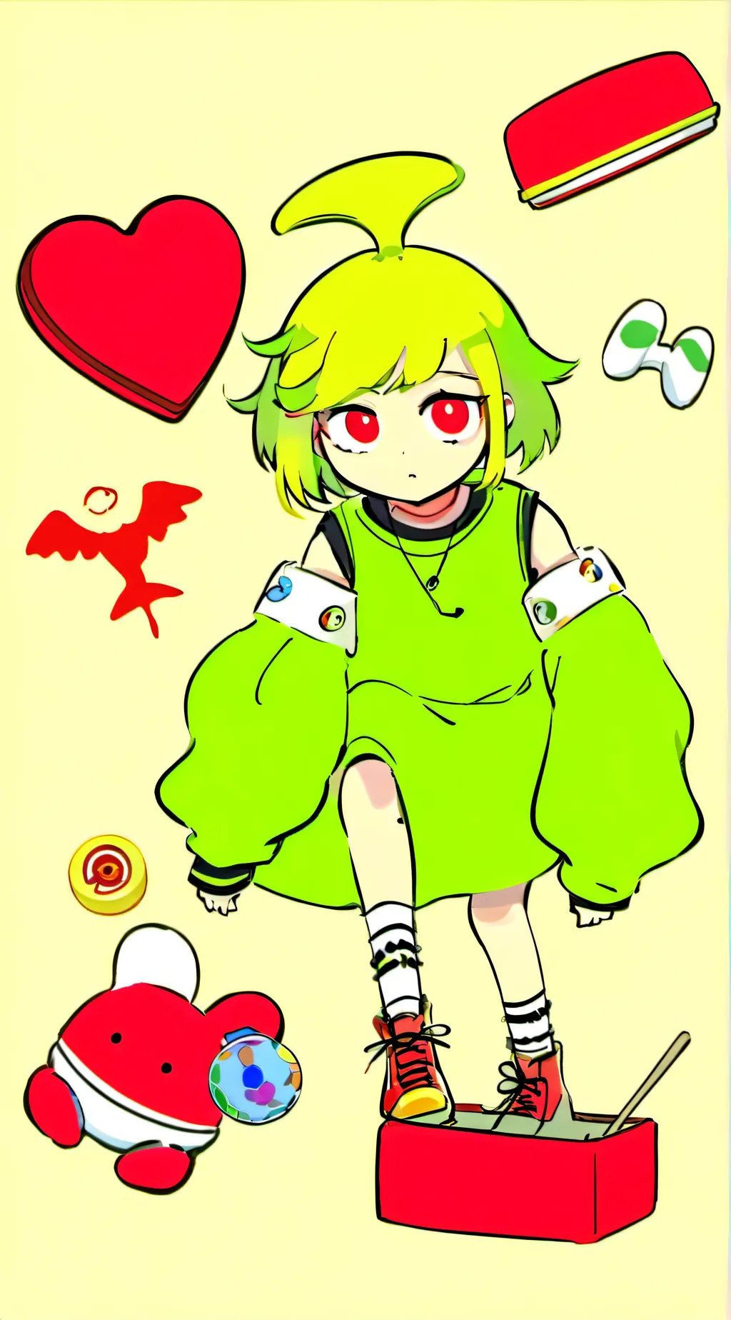 ai character: (Dandys world Gig) background