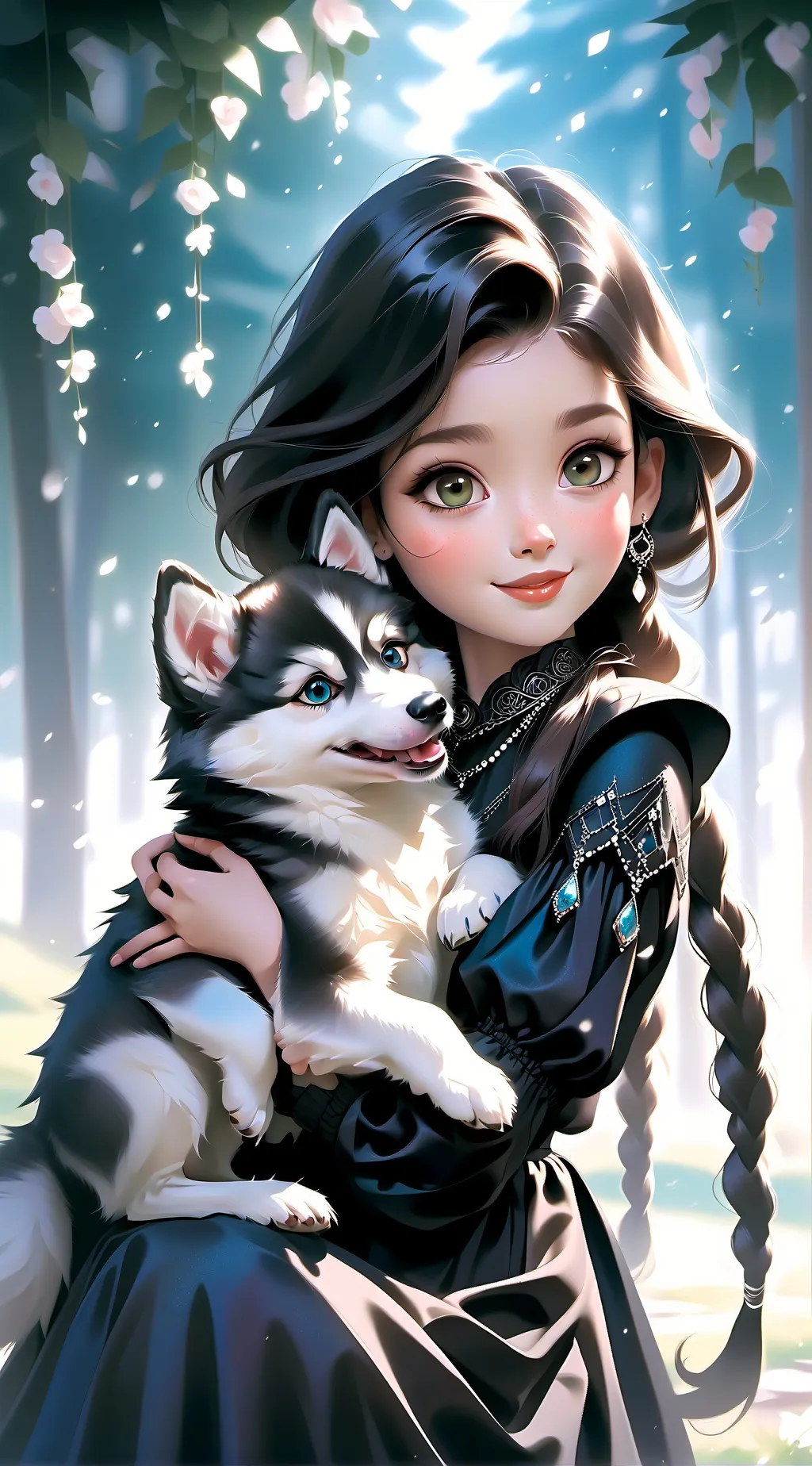 ai character: Nadia Iman  background