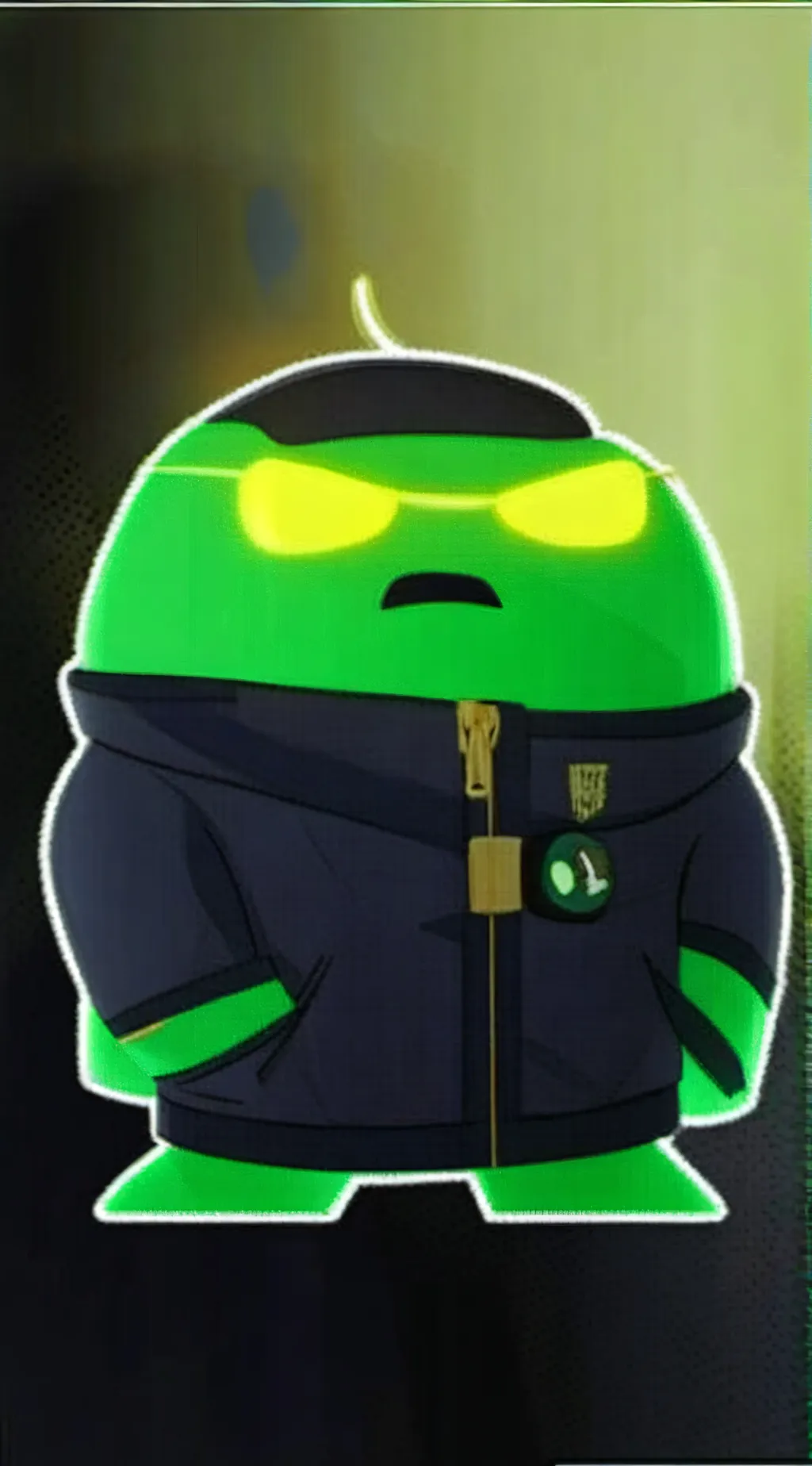ai character: Green Bean background