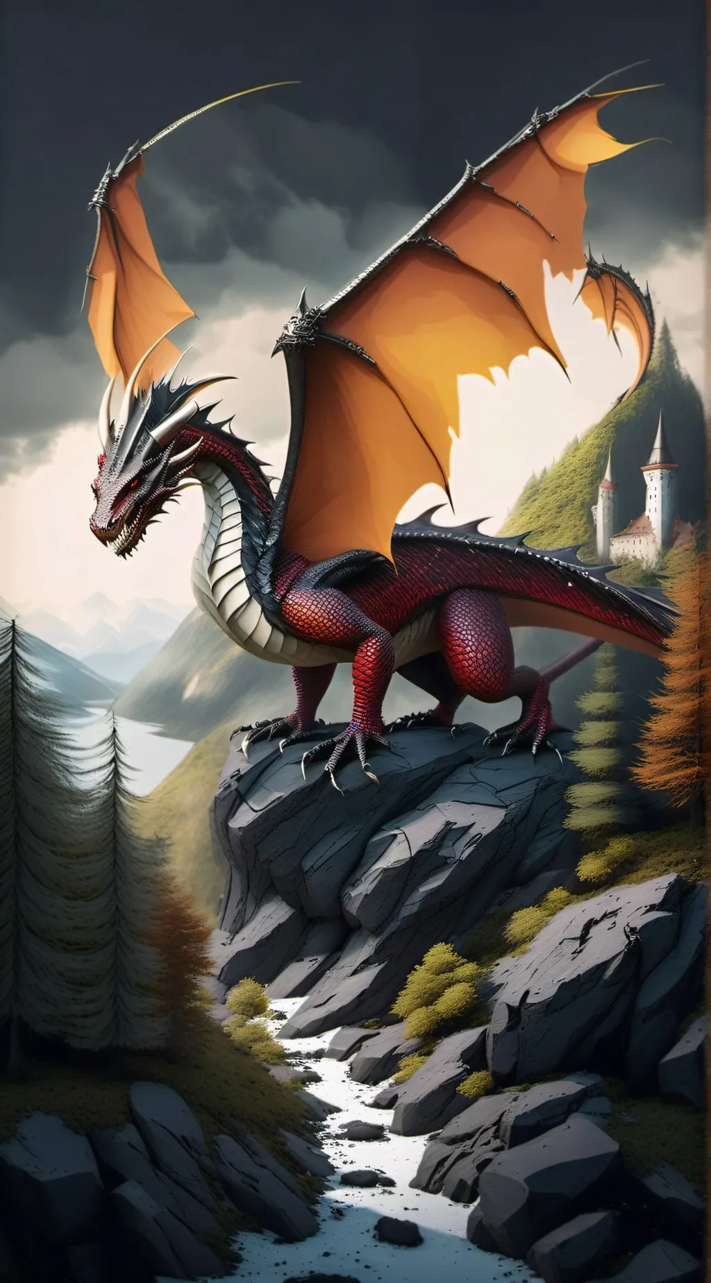 ai character: Drachenreiterschul background