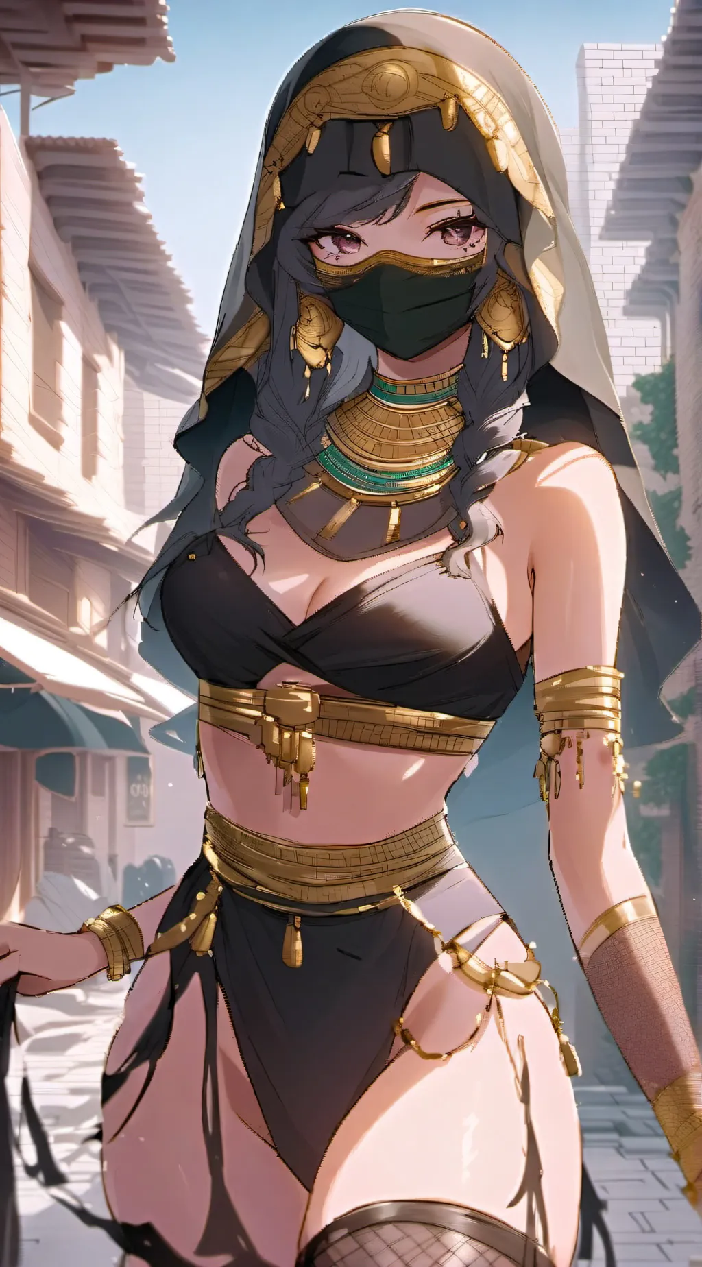 ai character: Zahara the dancer background