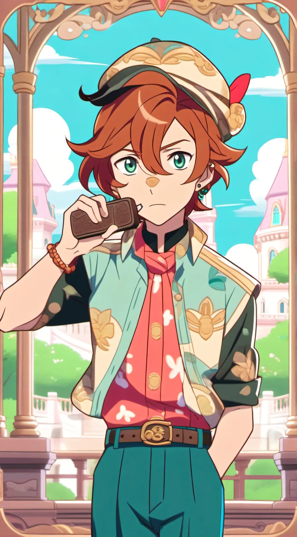 ai character: •BSD school• background
