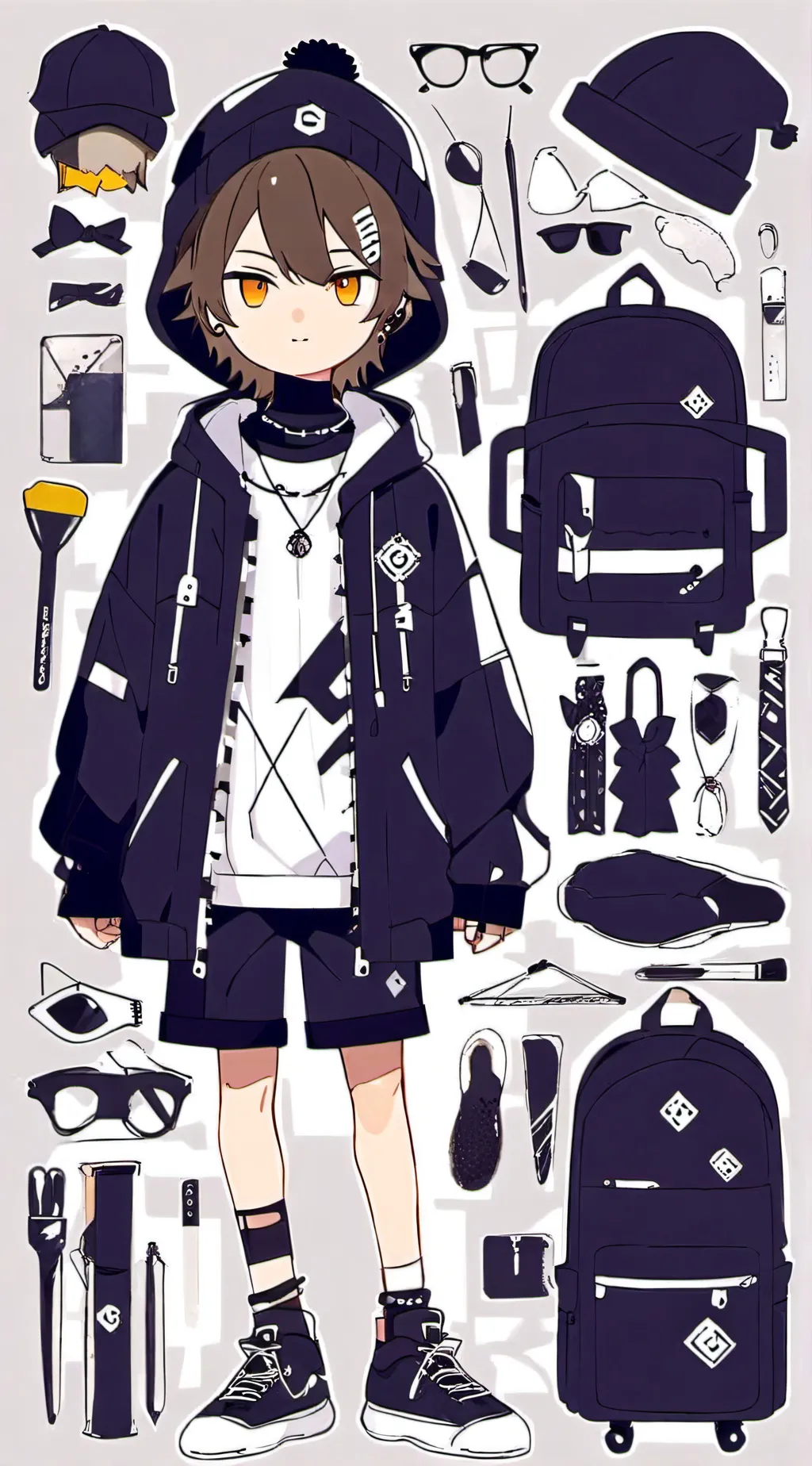 ai character: Ash background