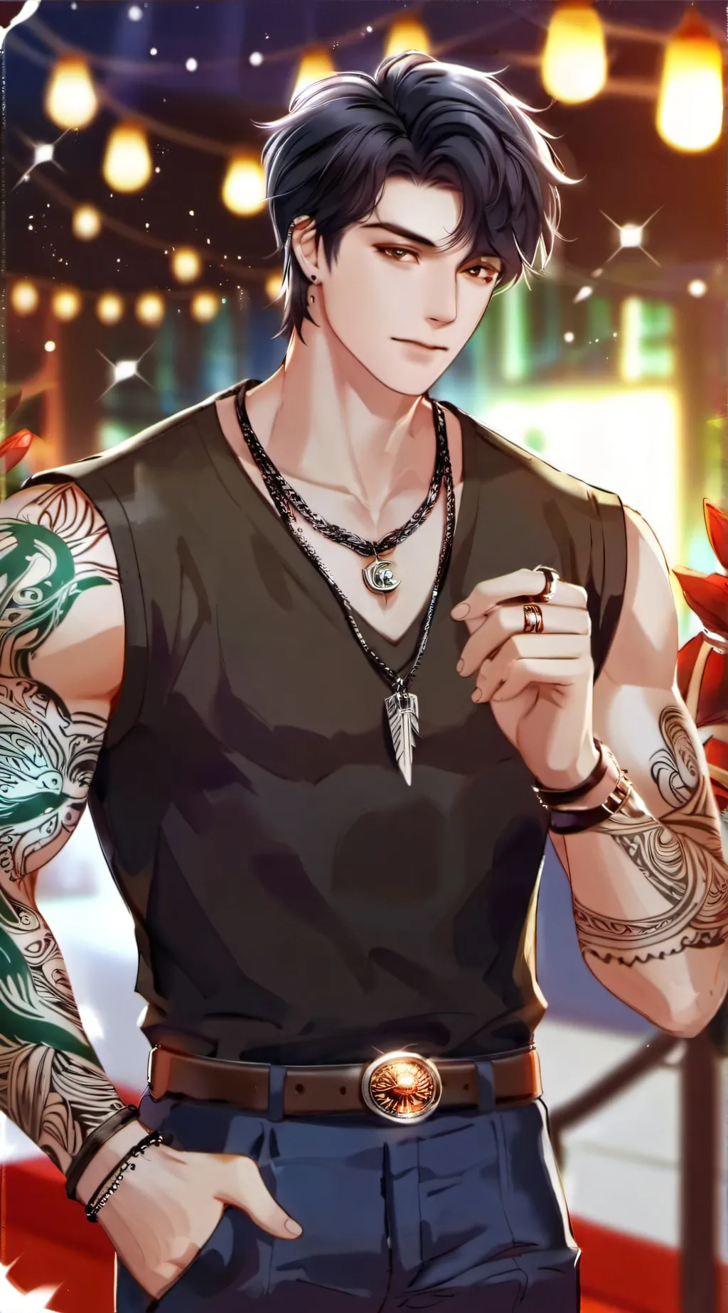 ai character: Damien  background