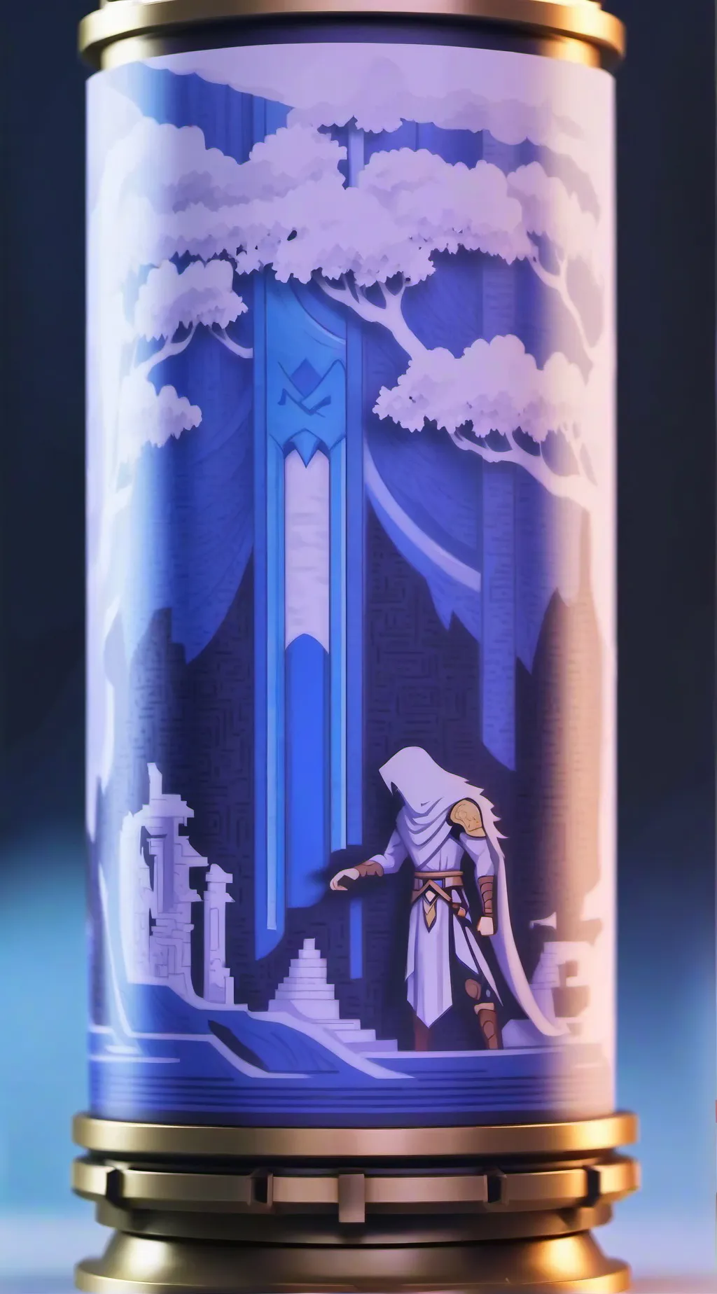 ai character: Tube background