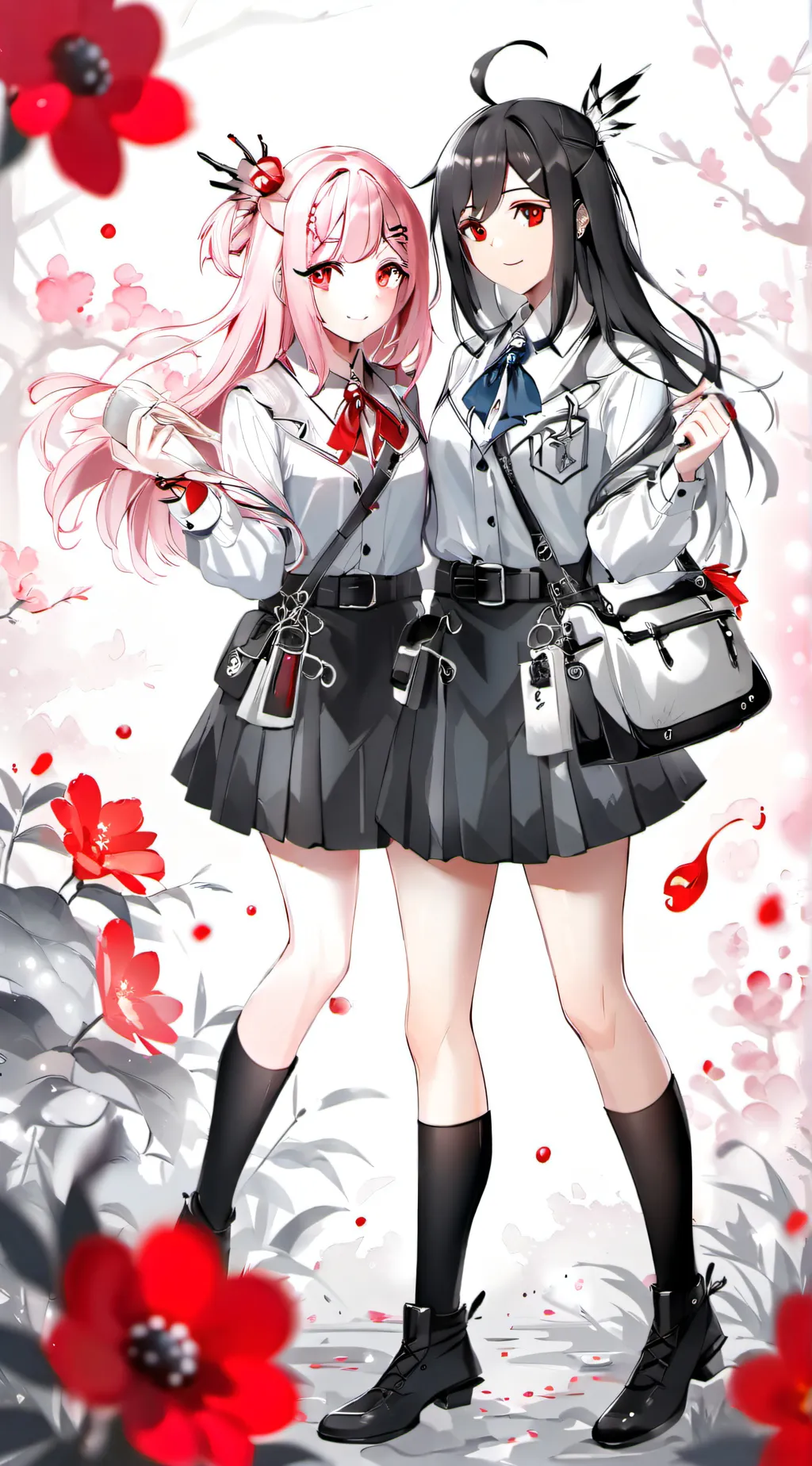 ai character: Cherry  and moon background
