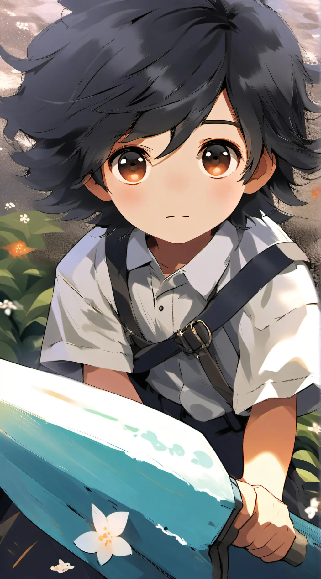 ai character: ethan❄️❤️ background