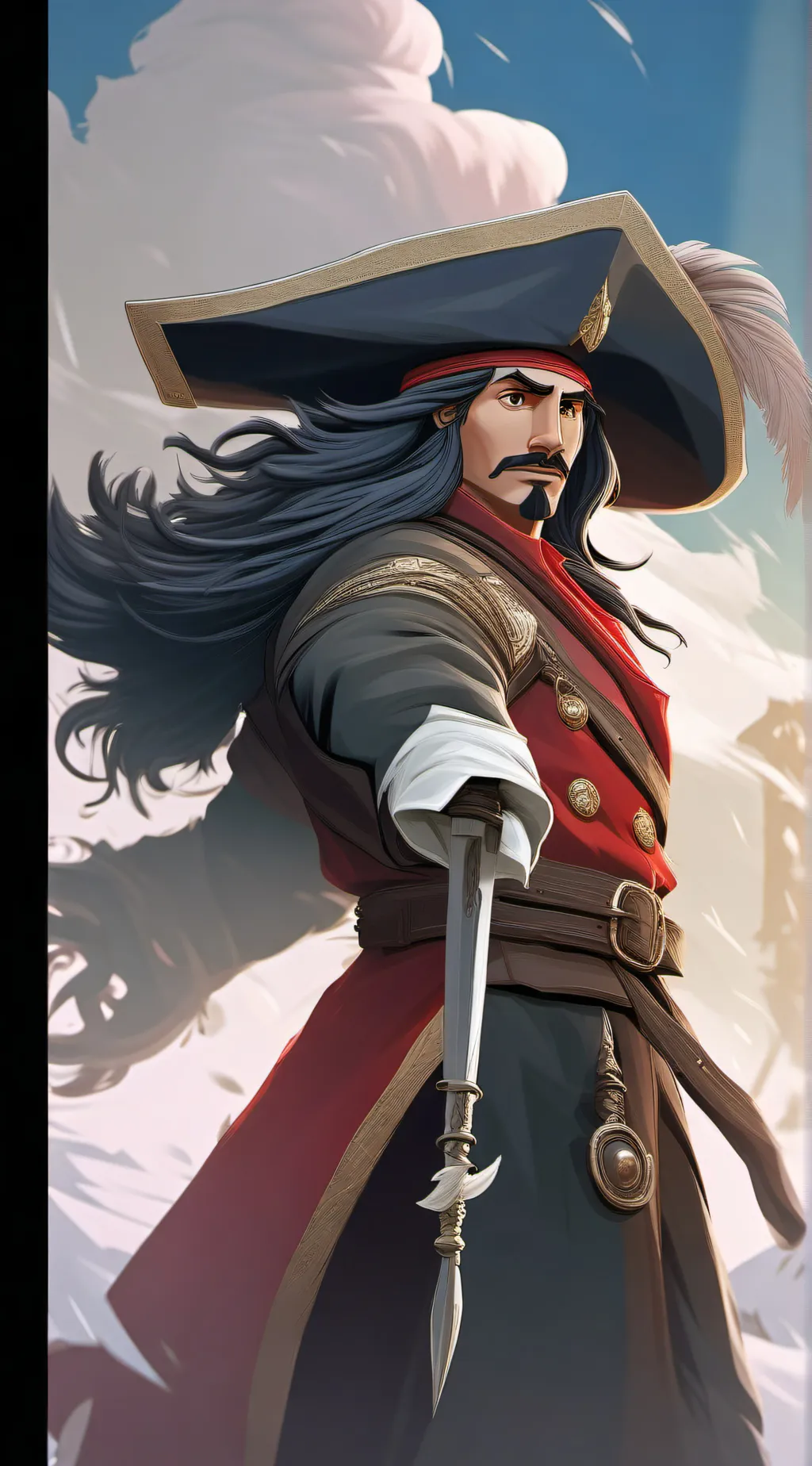 ai character: Captain Hook  background