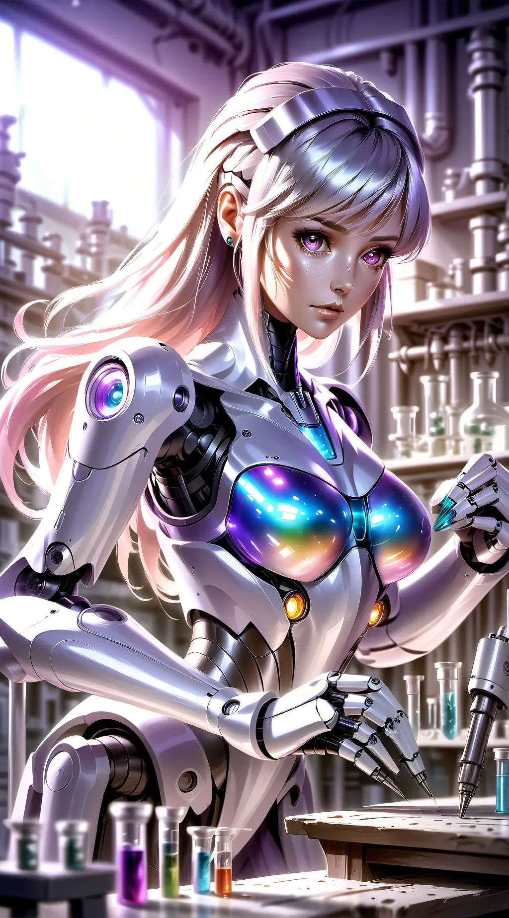 ai character: L.3.X.Y MODEL-17MX background