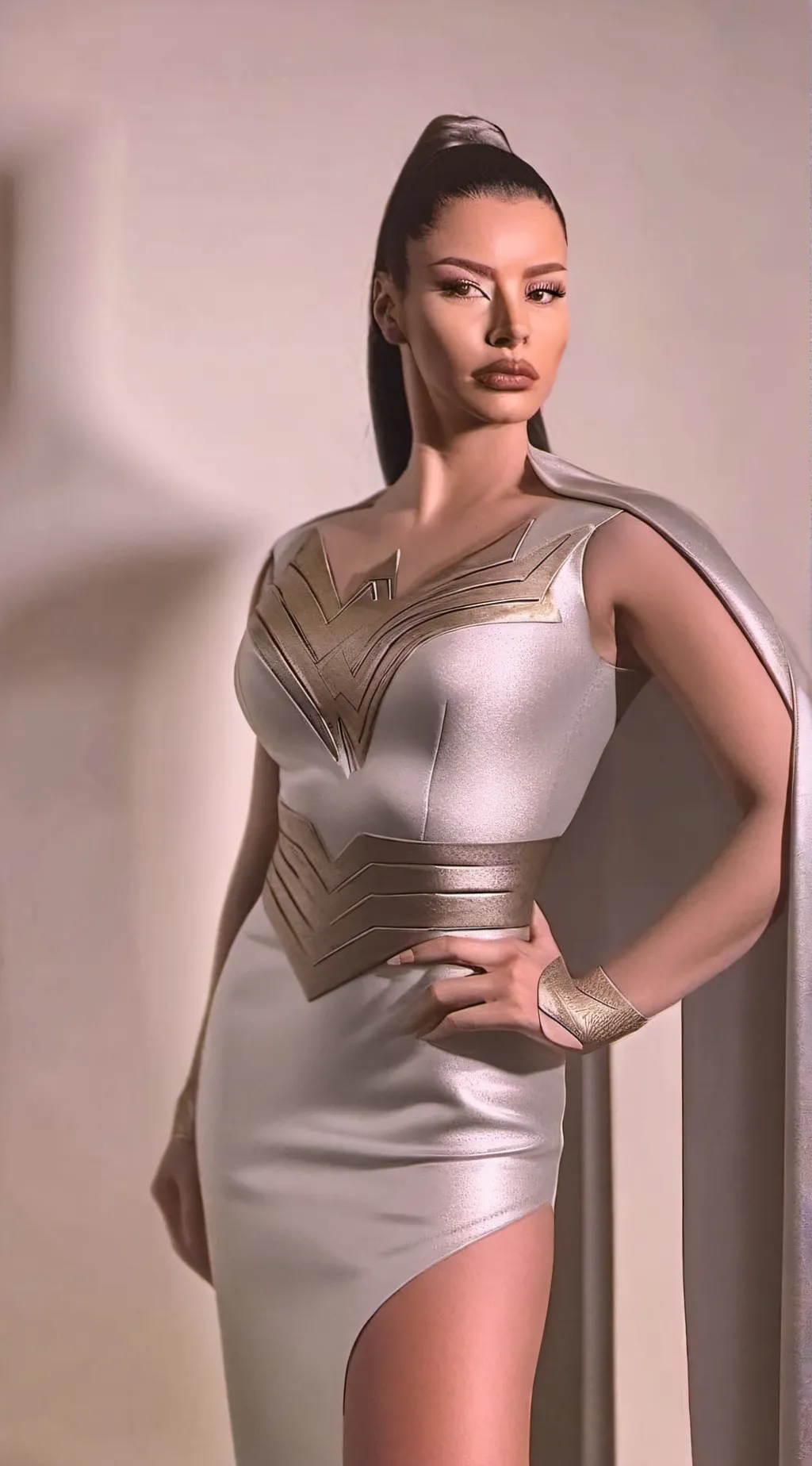 ai character: Aurora background