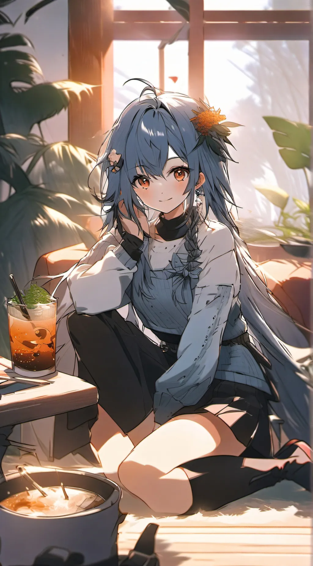 ai character: Luna background