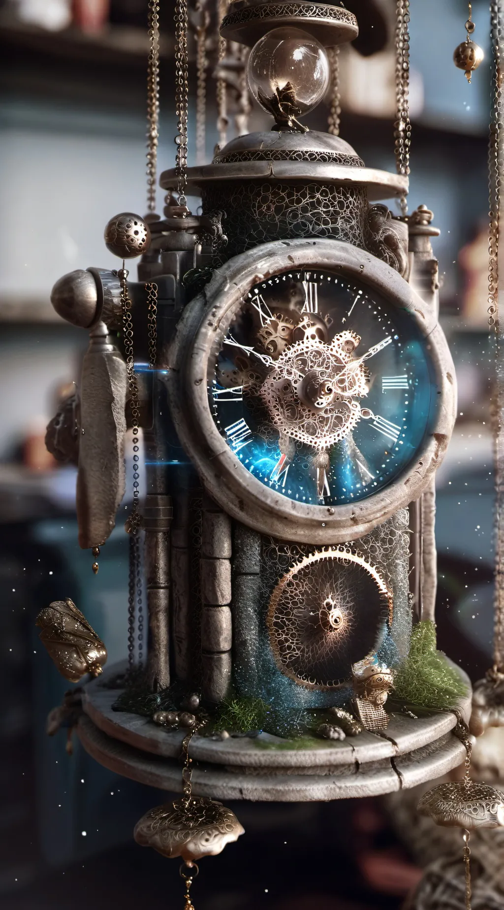 ai character: Time travel  background