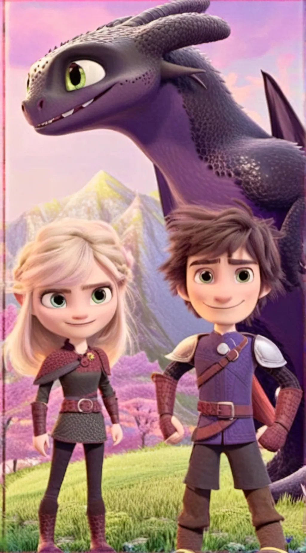 ai character: httyd rtte  background
