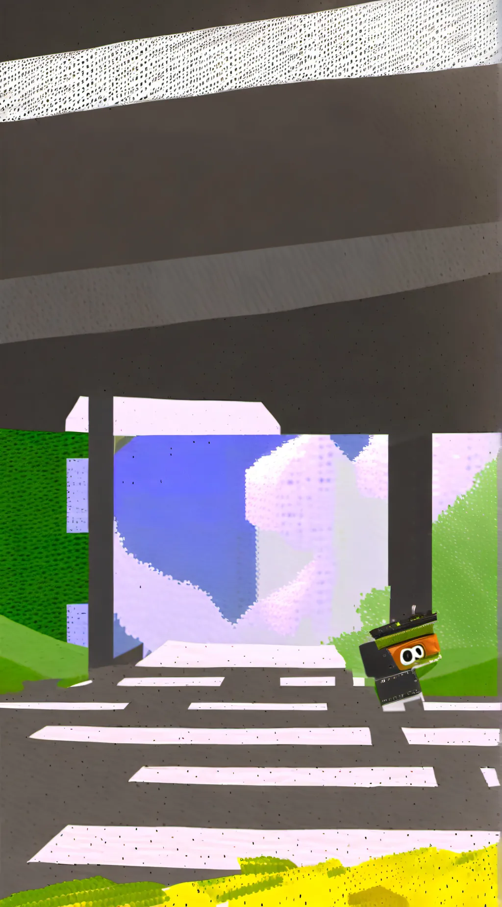 ai character: the sky background