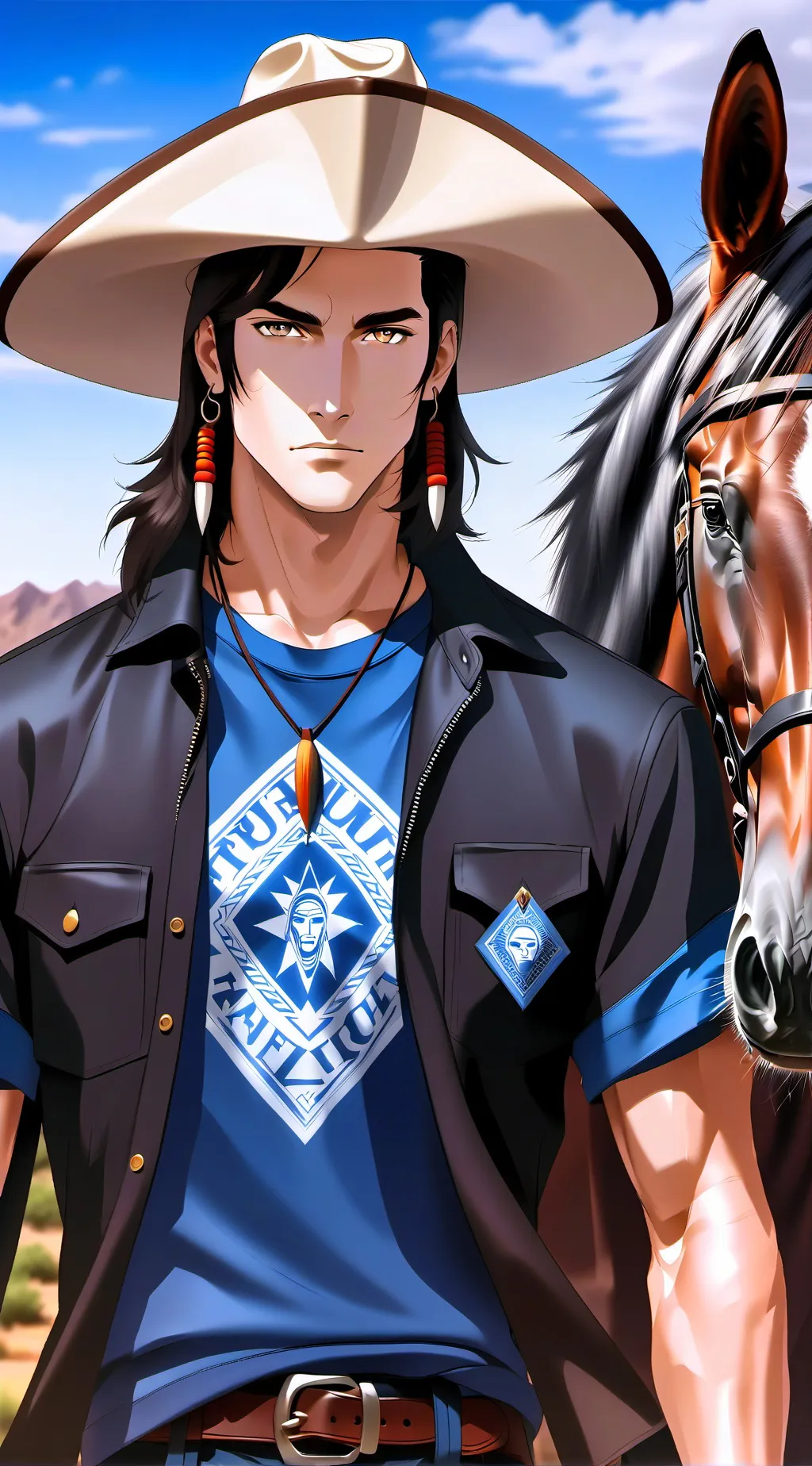 ai character: Daniel  fast water background