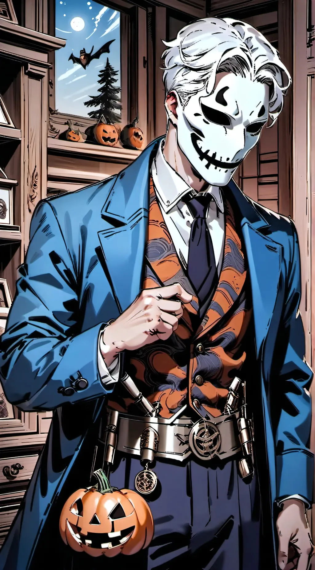 ai character: halloween(micheal) background