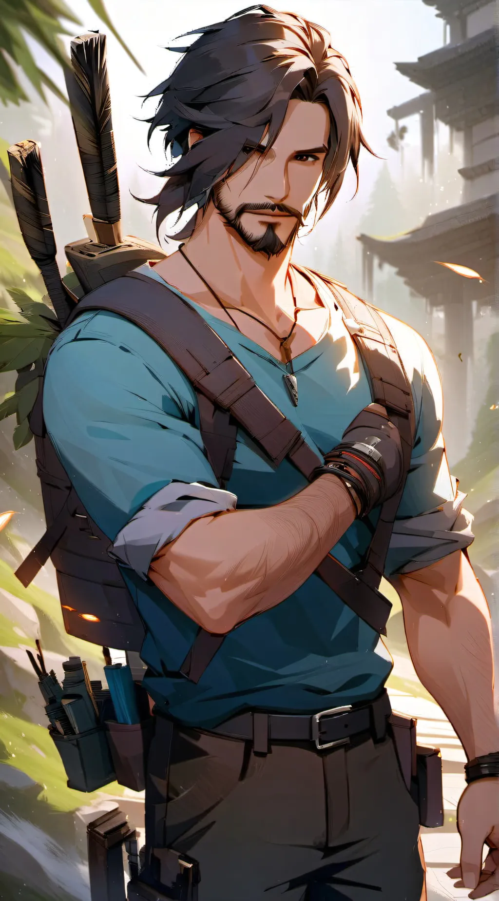 ai character: Gin background