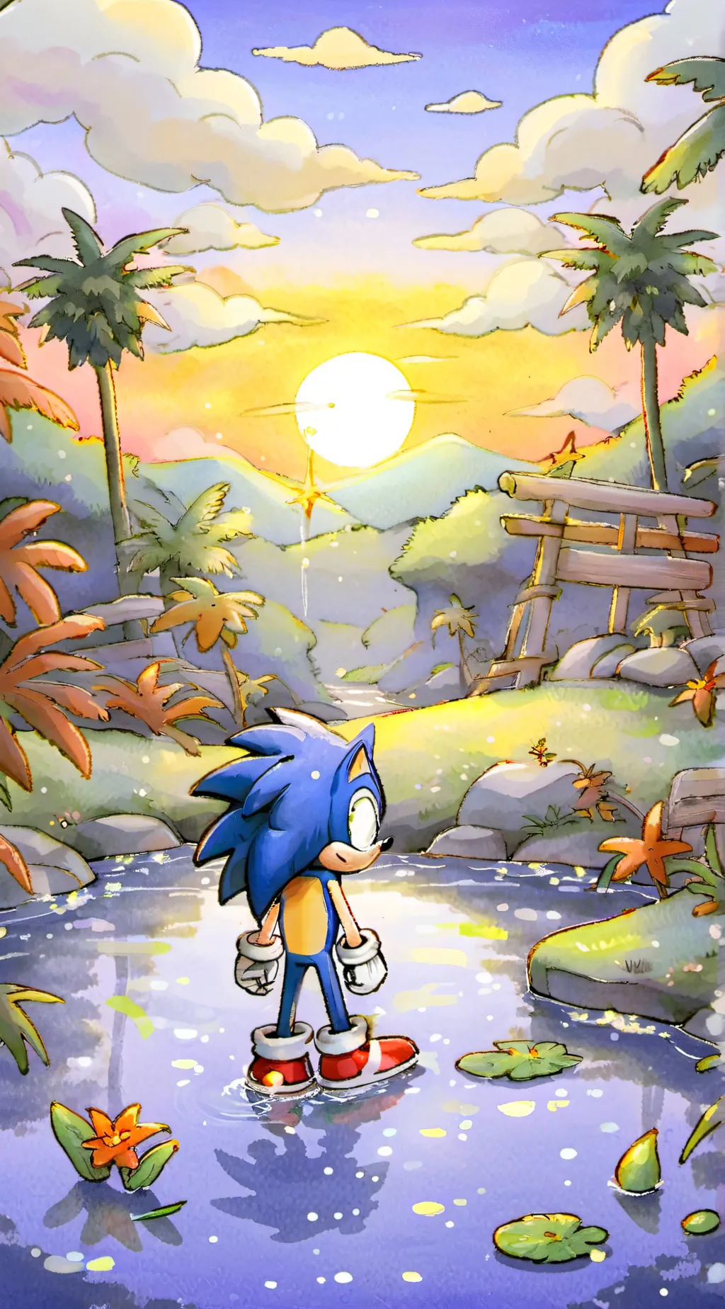 ai character: Sonic and friends background